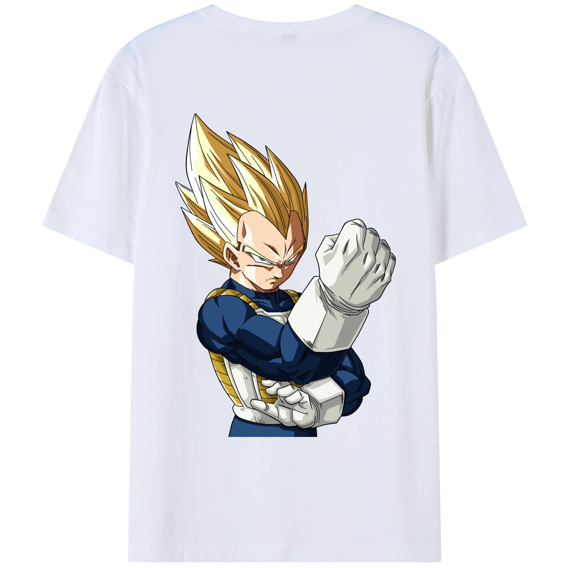 （画像用） ドラゴンボール ベジータ四世（Bejīta Yonsei）DRAGON BALL Vegeta IV レディース半袖Tシャツ(バックプリント)