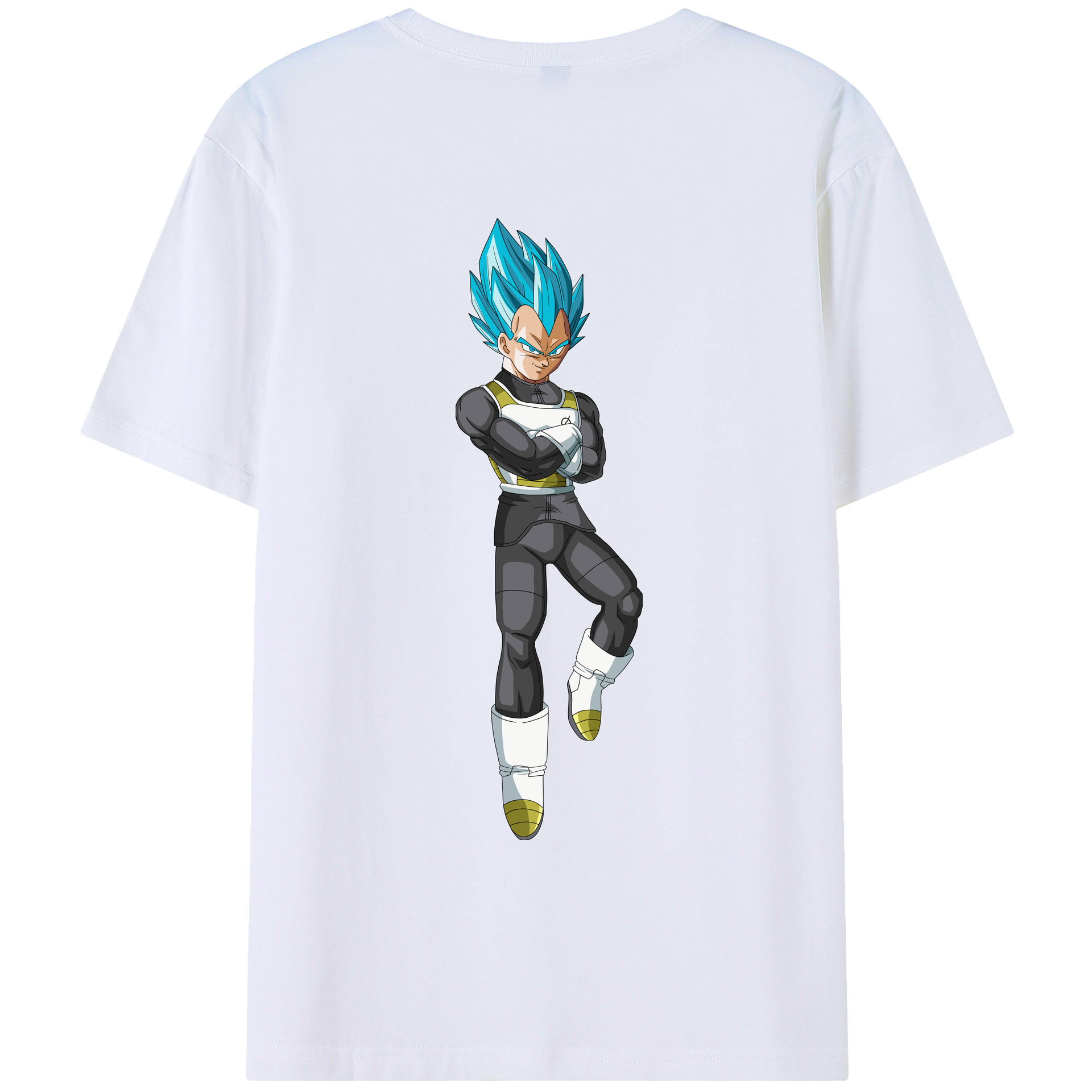 （画像用） ドラゴンボール ベジータ四世（Bejīta Yonsei）DRAGON BALL Vegeta IV レディース半袖Tシャツ(バックプリント)