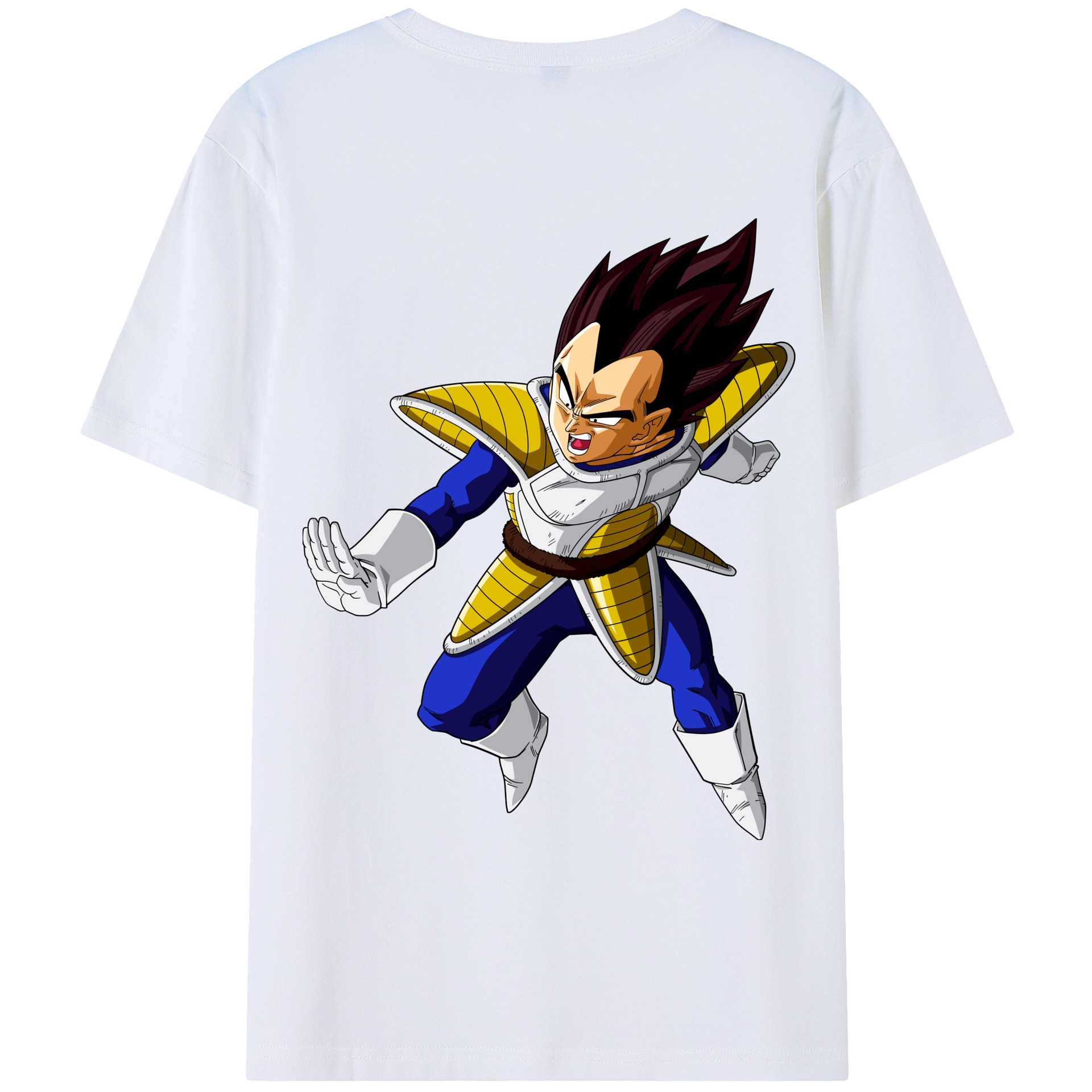 （画像用） ドラゴンボール ベジータ四世（Bejīta Yonsei）DRAGON BALL Vegeta IV レディース半袖Tシャツ(バックプリント)