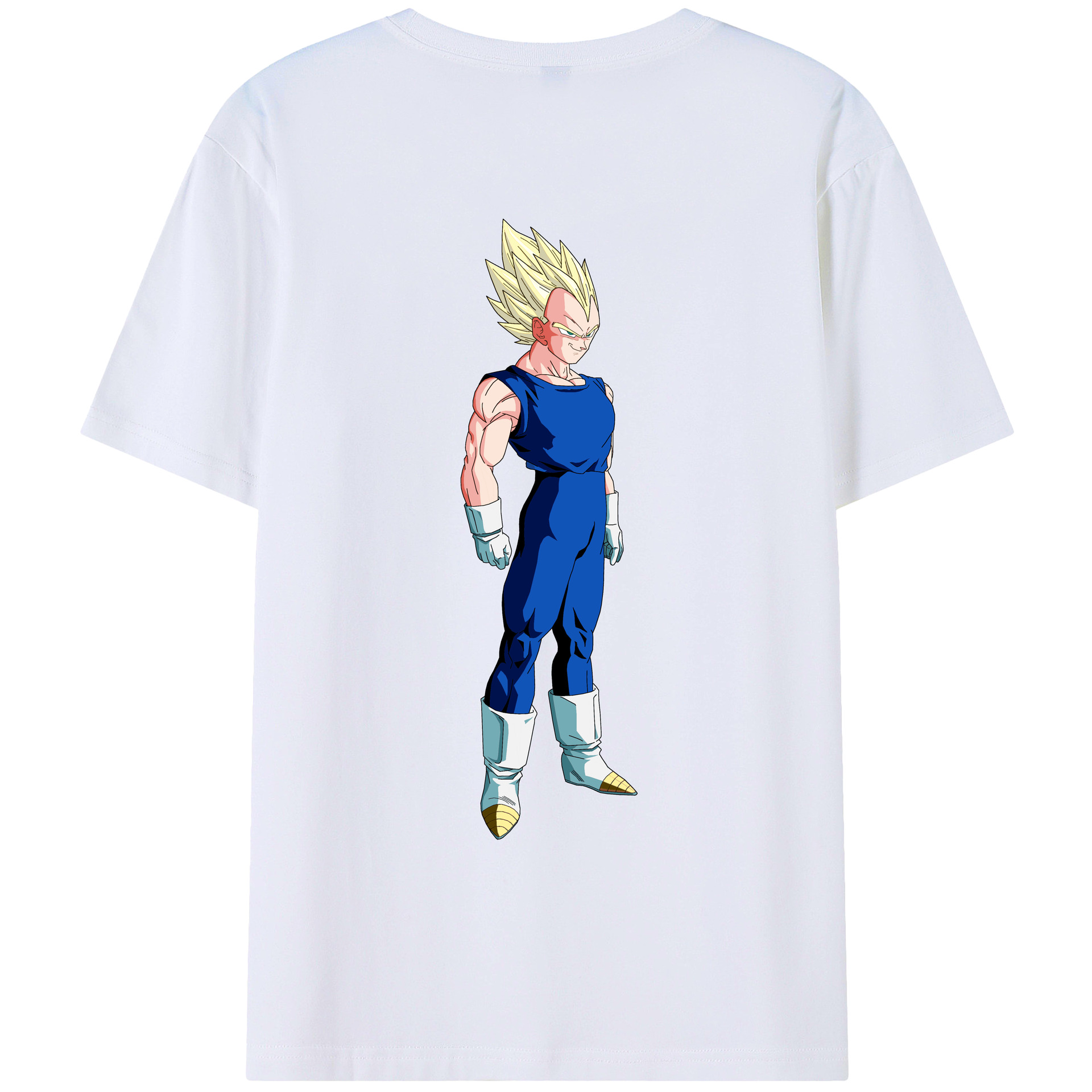 （画像用） ドラゴンボール ベジータ四世（Bejīta Yonsei）DRAGON BALL Vegeta IV レディース半袖Tシャツ(バックプリント)
