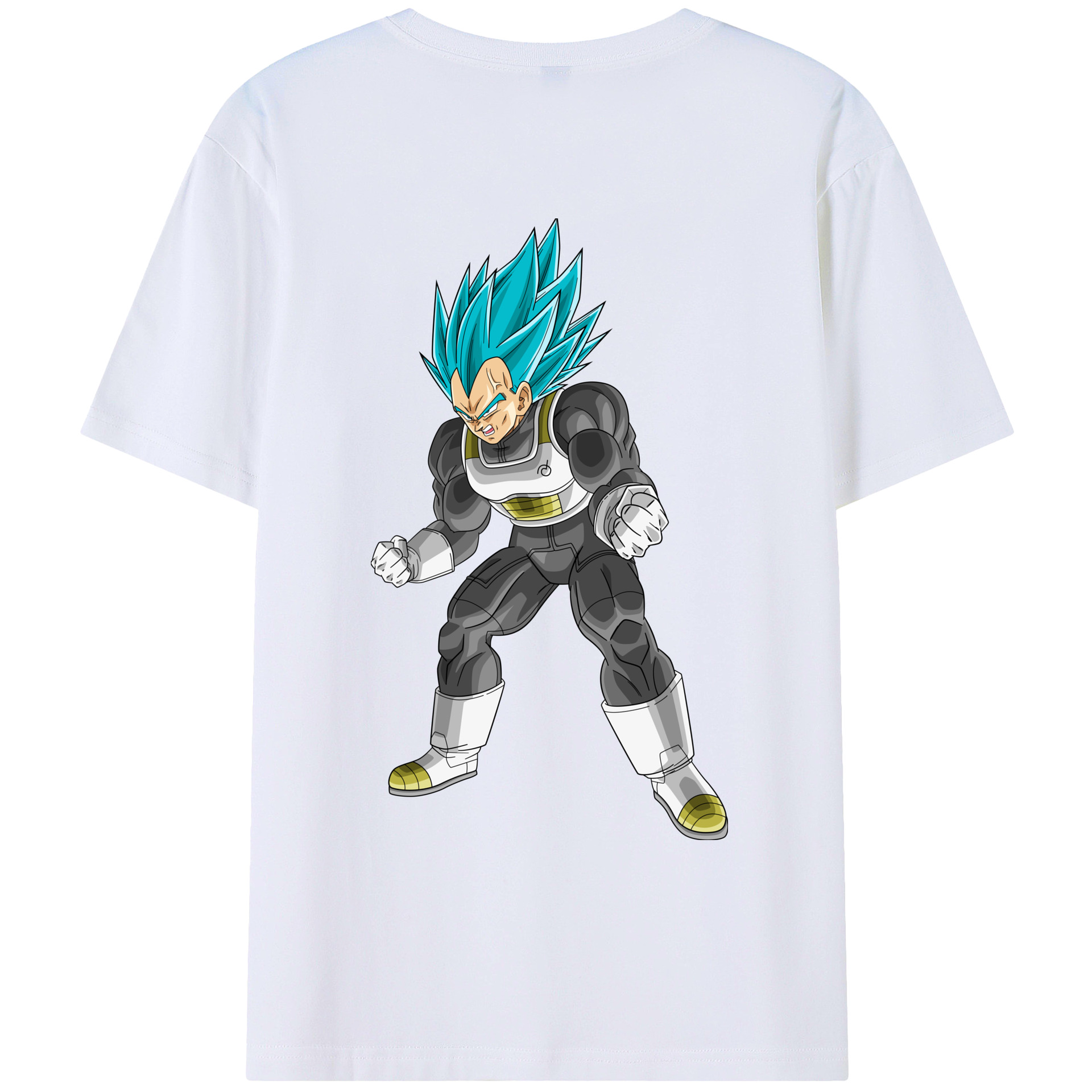 （画像用） ドラゴンボール ベジータ四世（Bejīta Yonsei）DRAGON BALL Vegeta IV レディース半袖Tシャツ(バックプリント)