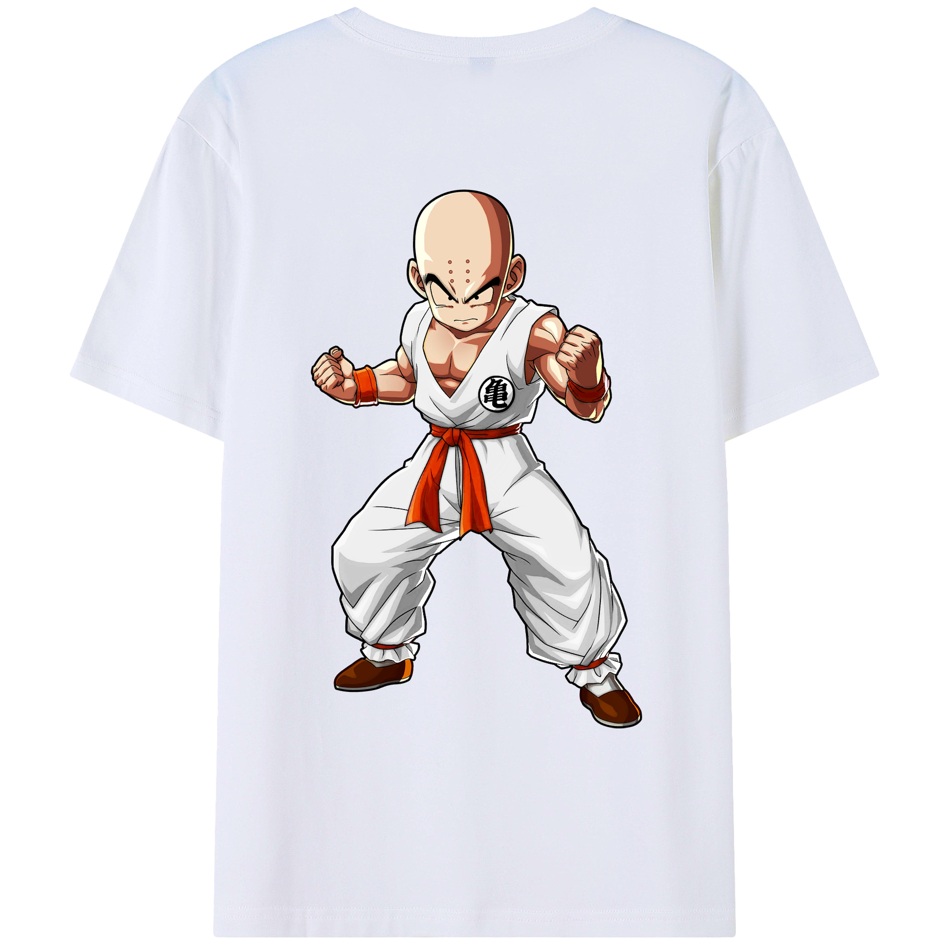 （画像用） ドラゴンボール クリリン DRAGON BALL krillin レディース半袖Tシャツ(バックプリント)