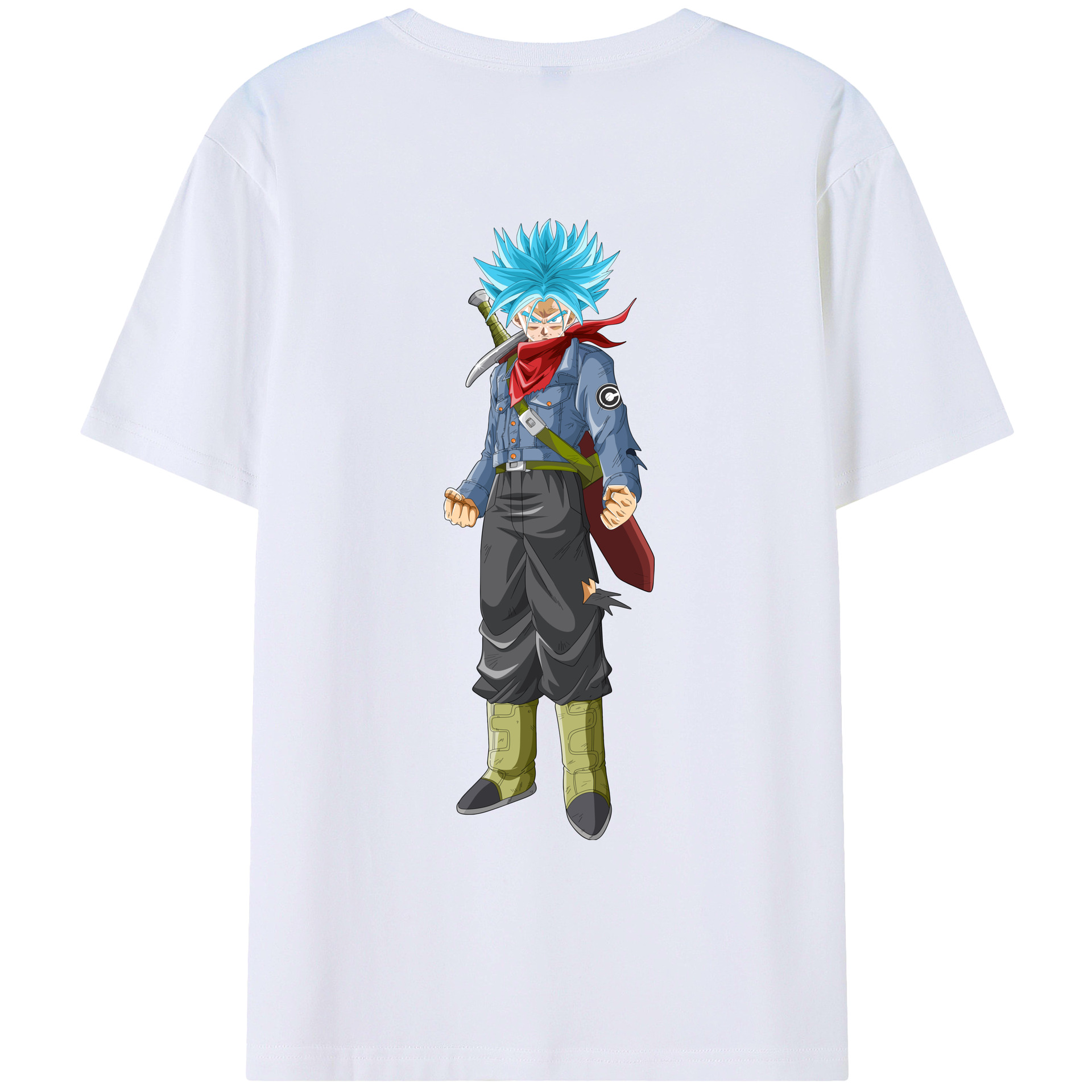 （画像用） ドラゴンボール トランクス（Torankusu）DRAGON BALL Trunks レディース半袖Tシャツ(バックプリント)
