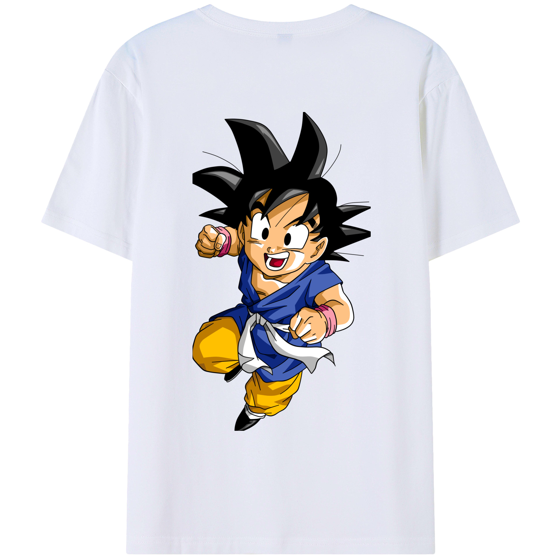 （画像用） ドラゴンボール 孫悟天 そん ごてん DRAGON BALL Son Goten レディース半袖Tシャツ(バックプリント)
