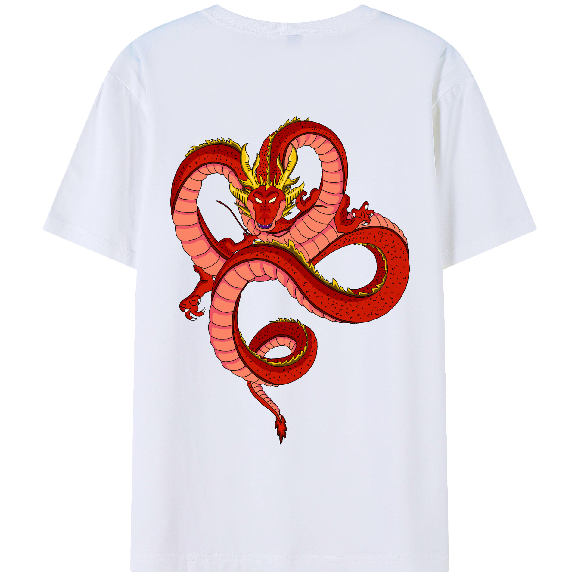 （画像用） ドラゴンボール 神龍 シェンロン DRAGON BALL Shenron レディース半袖Tシャツ(バックプリント)