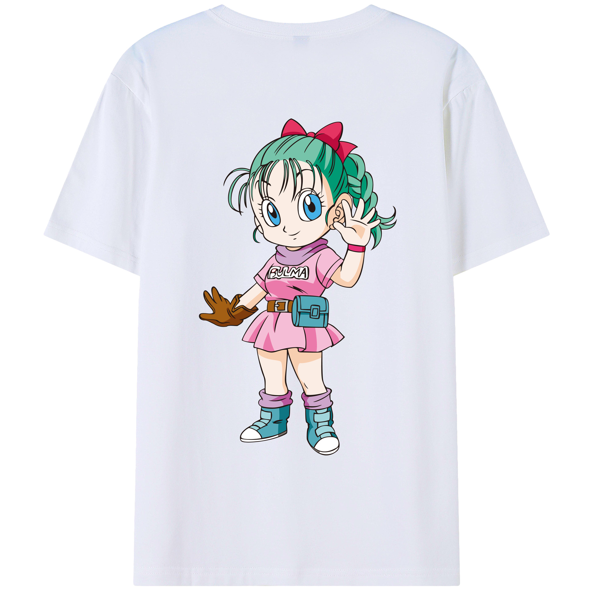 （画像用） ドラゴンボール ブルマ DRAGON BALL Bulma レディース半袖Tシャツ(バックプリント)