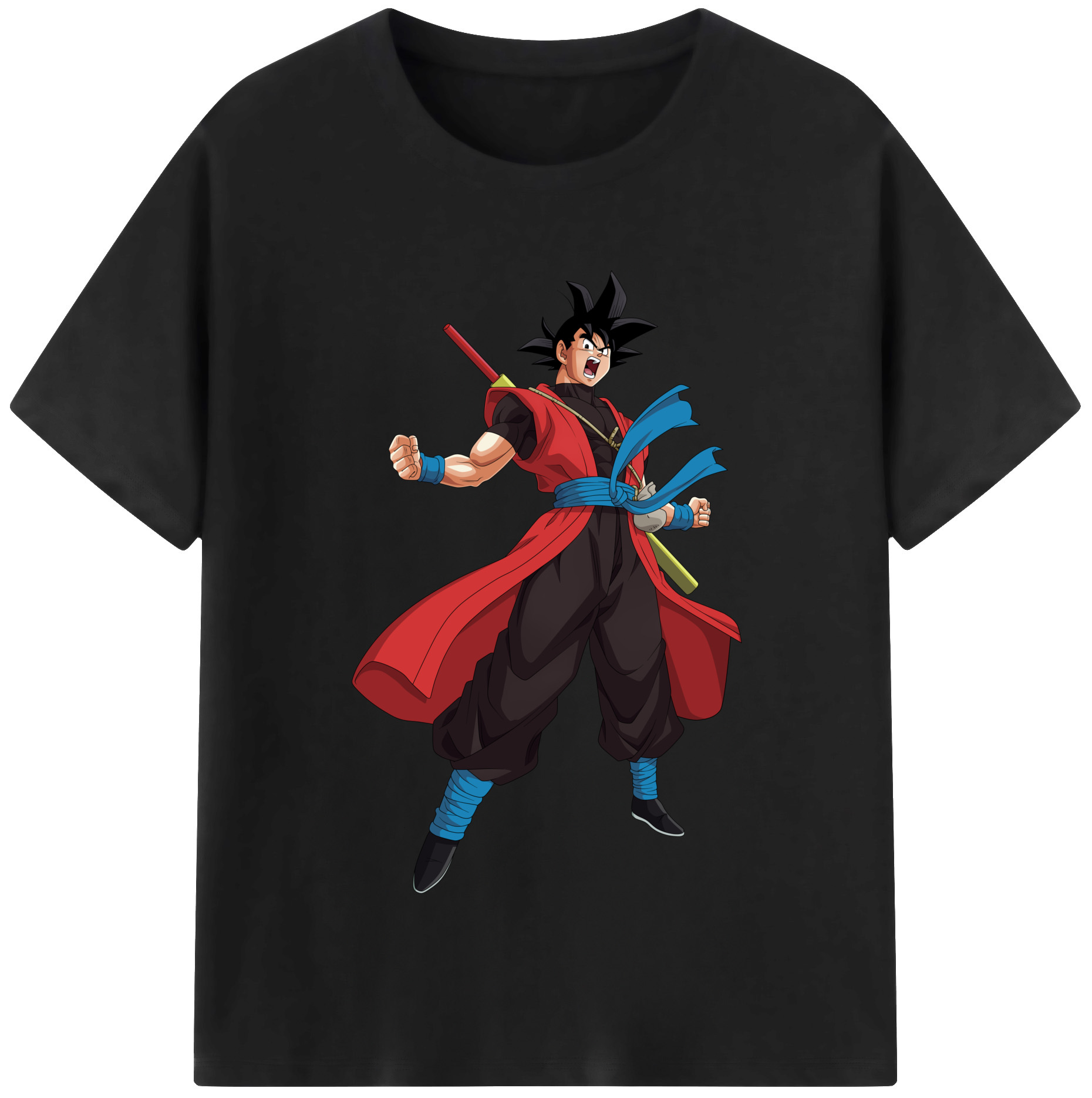 （画像用） ドラゴンボール 孫悟空（そん ごくう）Son Goku カカロット DRAGON BALL Kakarotto レディースカジュアルプリントTシャツ（綿100％）