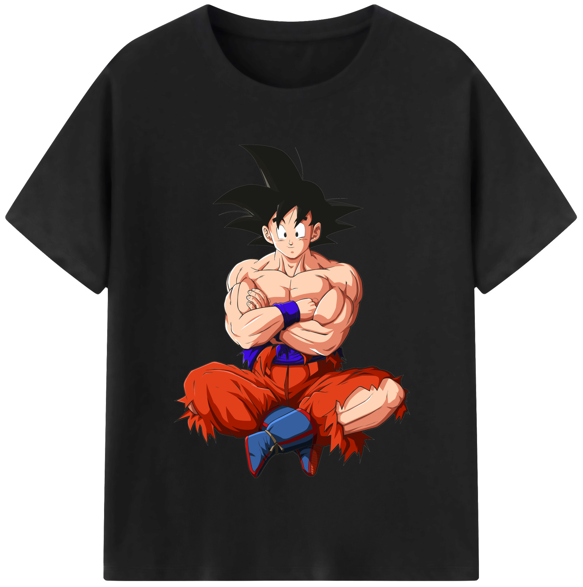 （画像用） ドラゴンボール 孫悟空（そん ごくう）Son Goku カカロット DRAGON BALL Kakarotto レディースカジュアルプリントTシャツ（綿100％）