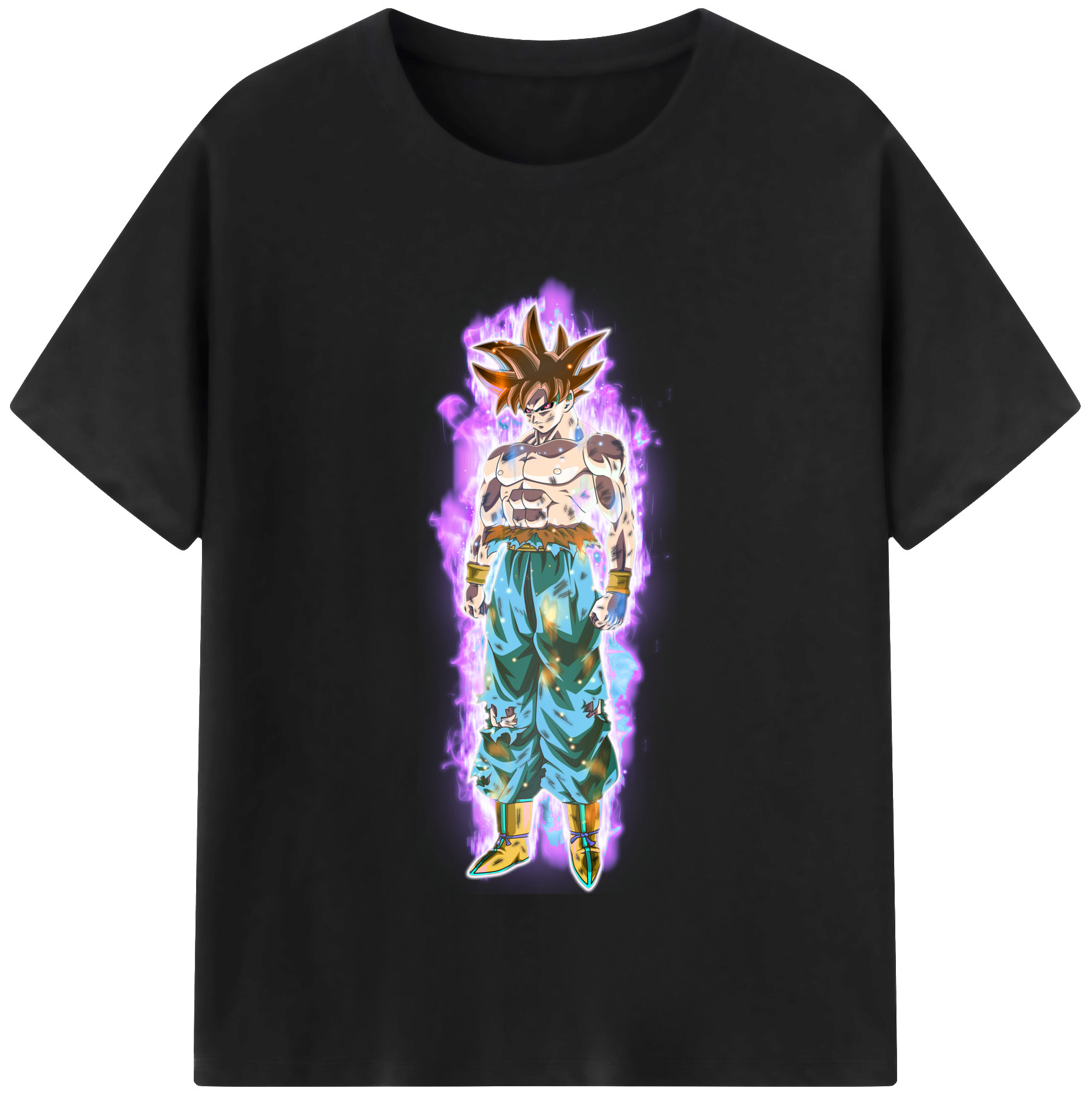 （画像用） ドラゴンボール 孫悟空（そん ごくう）Son Goku カカロット DRAGON BALL Kakarotto レディースカジュアルプリントTシャツ（綿100％）
