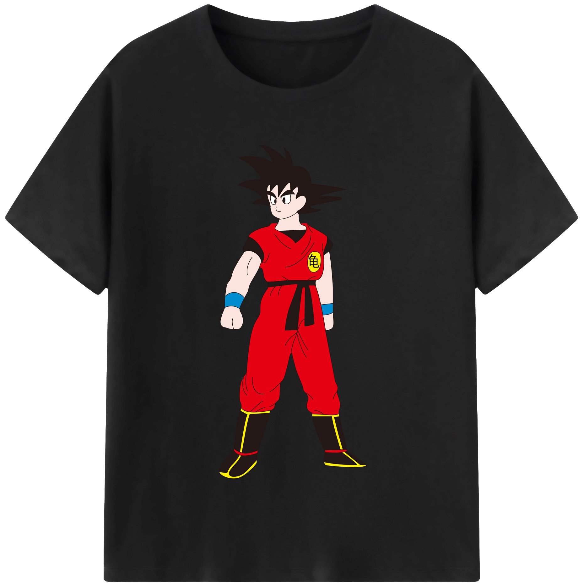 （画像用） ドラゴンボール 孫悟空（そん ごくう）Son Goku カカロット DRAGON BALL Kakarotto レディースカジュアルプリントTシャツ（綿100％）
