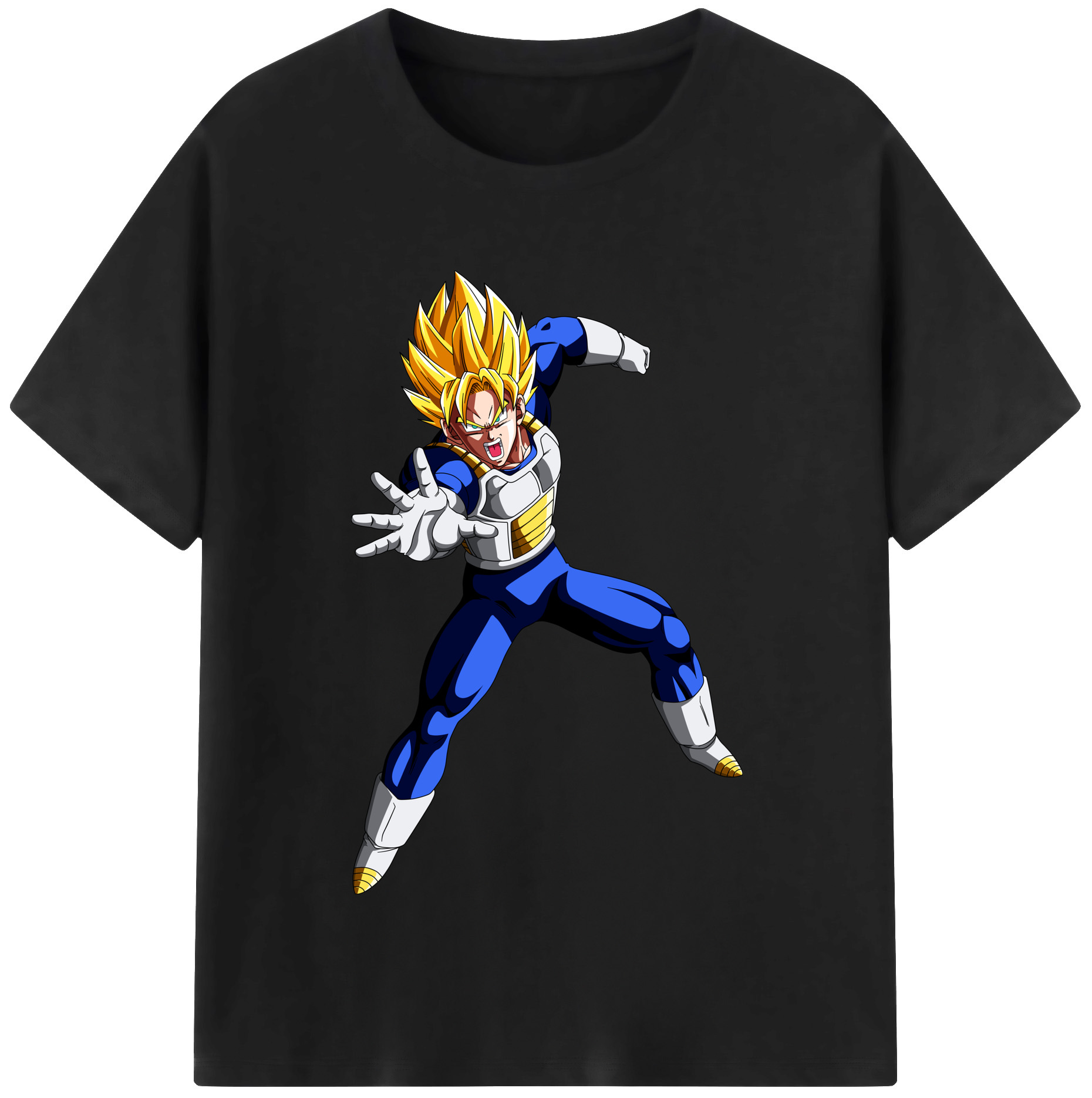 （画像用） ドラゴンボール ベジータ四世（Bejīta Yonsei）DRAGON BALL Vegeta IV レディースカジュアルプリントTシャツ（綿100％）