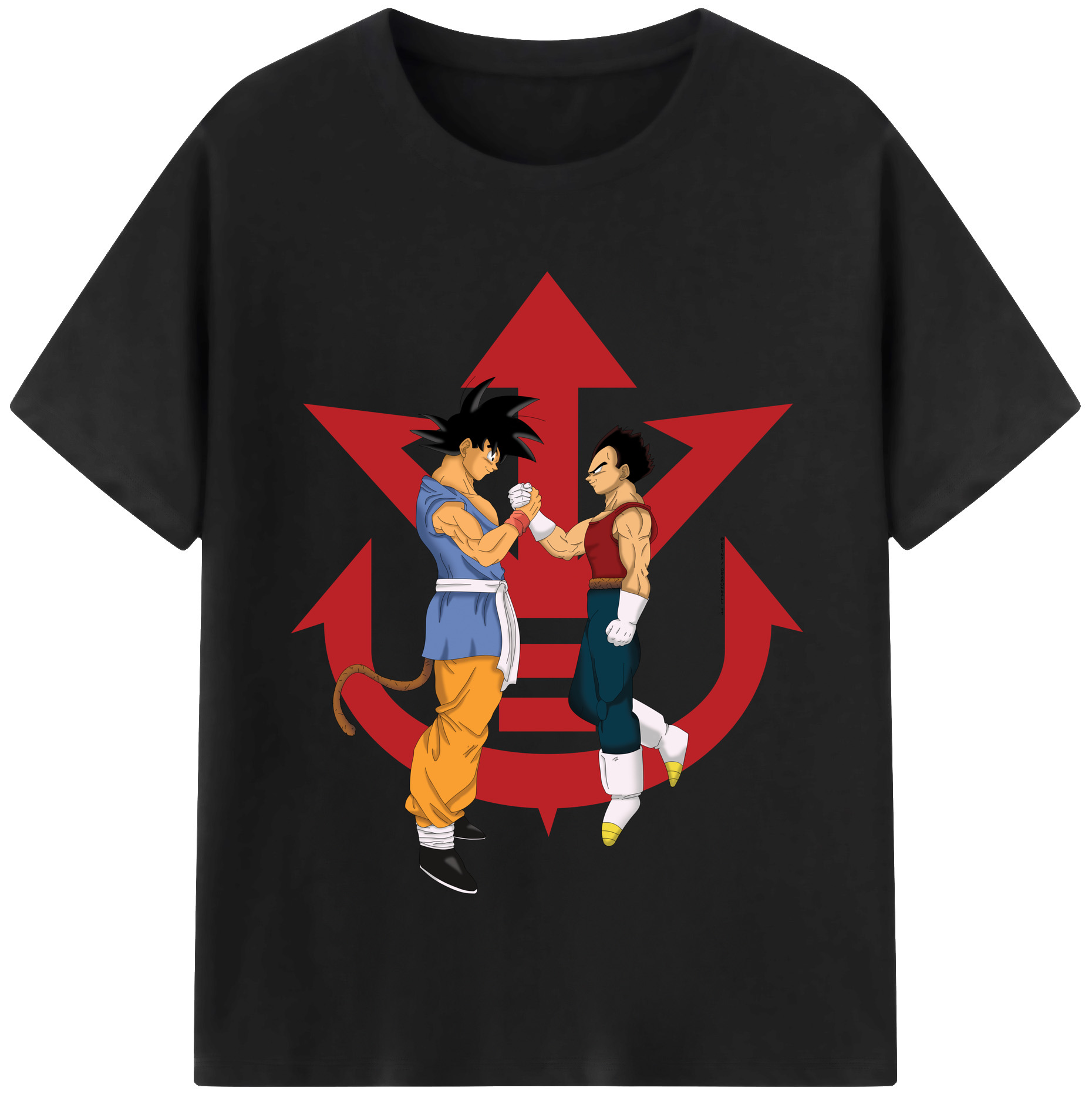 （画像用） ドラゴンボール 孫悟空（そん ごくう）Son Goku カカロット DRAGON BALL Kakarotto レディースカジュアルプリントTシャツ（綿100％）