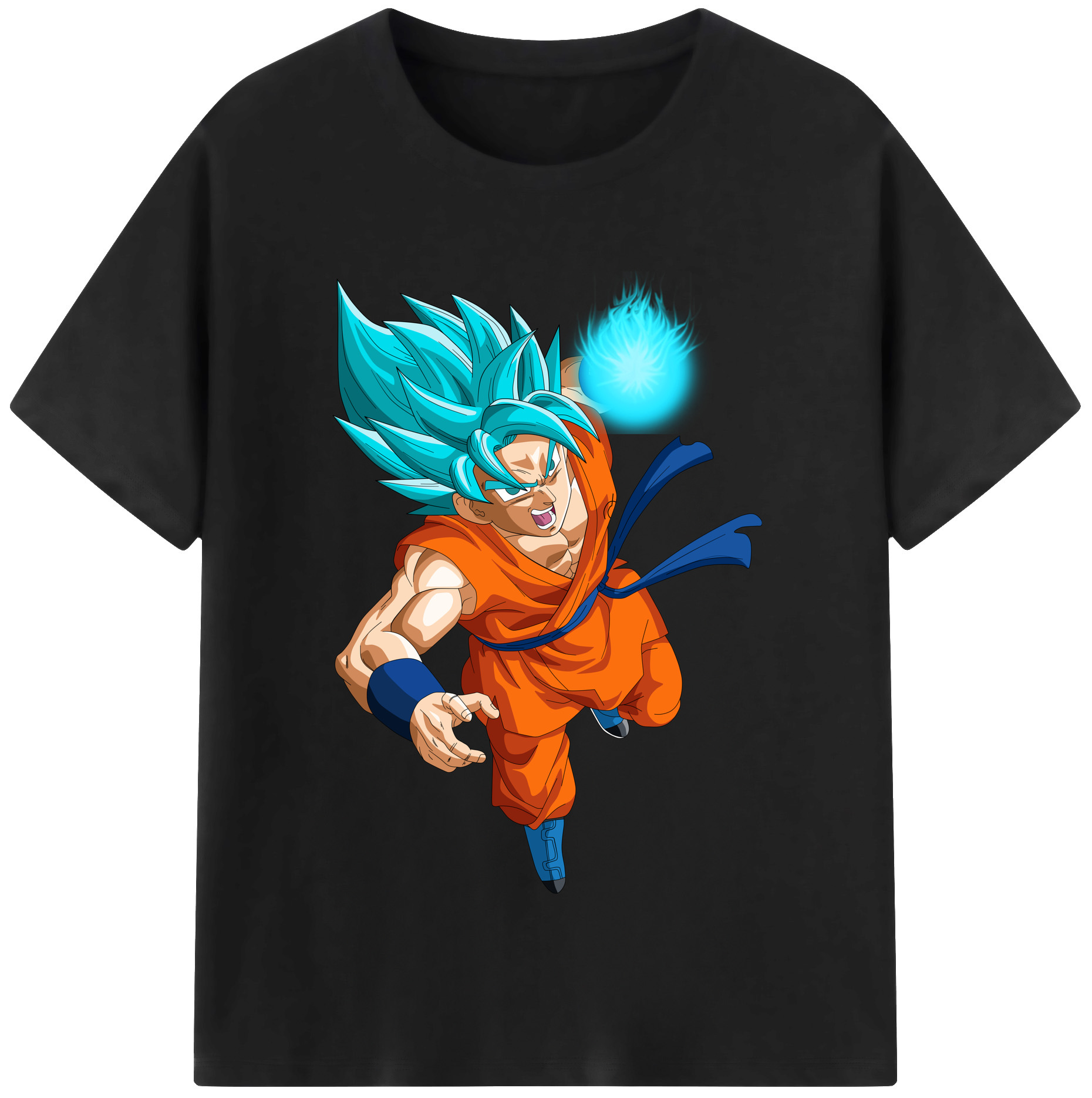 （画像用） ドラゴンボール 孫悟空（そん ごくう）Son Goku カカロット DRAGON BALL Kakarotto レディースカジュアルプリントTシャツ（綿100％）