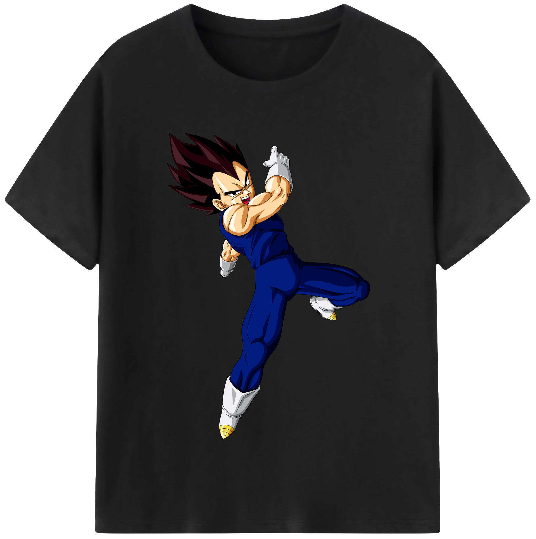 （画像用） ドラゴンボール ベジータ四世（Bejīta Yonsei）DRAGON BALL Vegeta IV レディースカジュアルプリントTシャツ（綿100％）