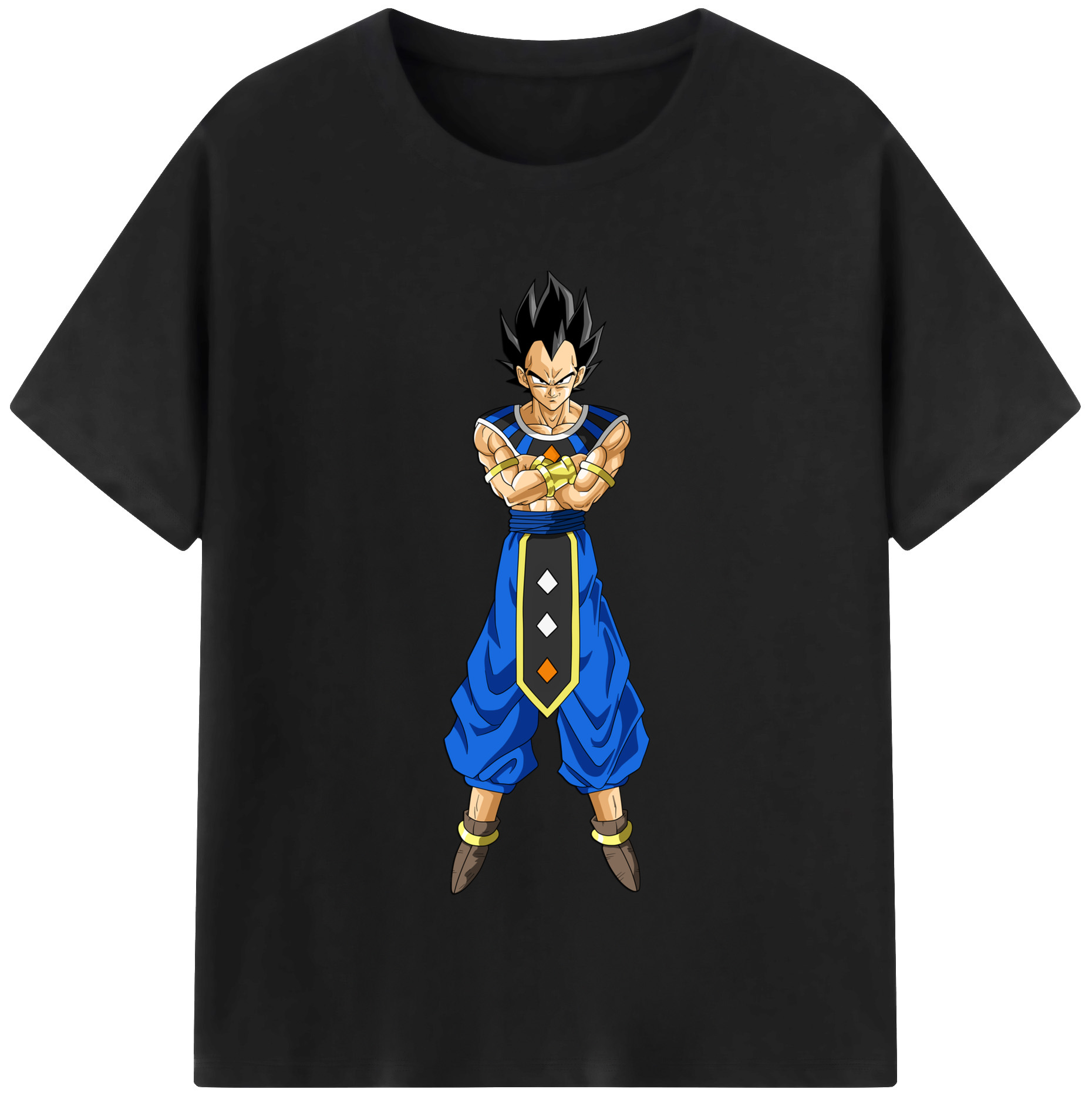 （画像用） ドラゴンボール ベジータ四世（Bejīta Yonsei）DRAGON BALL Vegeta IV レディースカジュアルプリントTシャツ（綿100％）