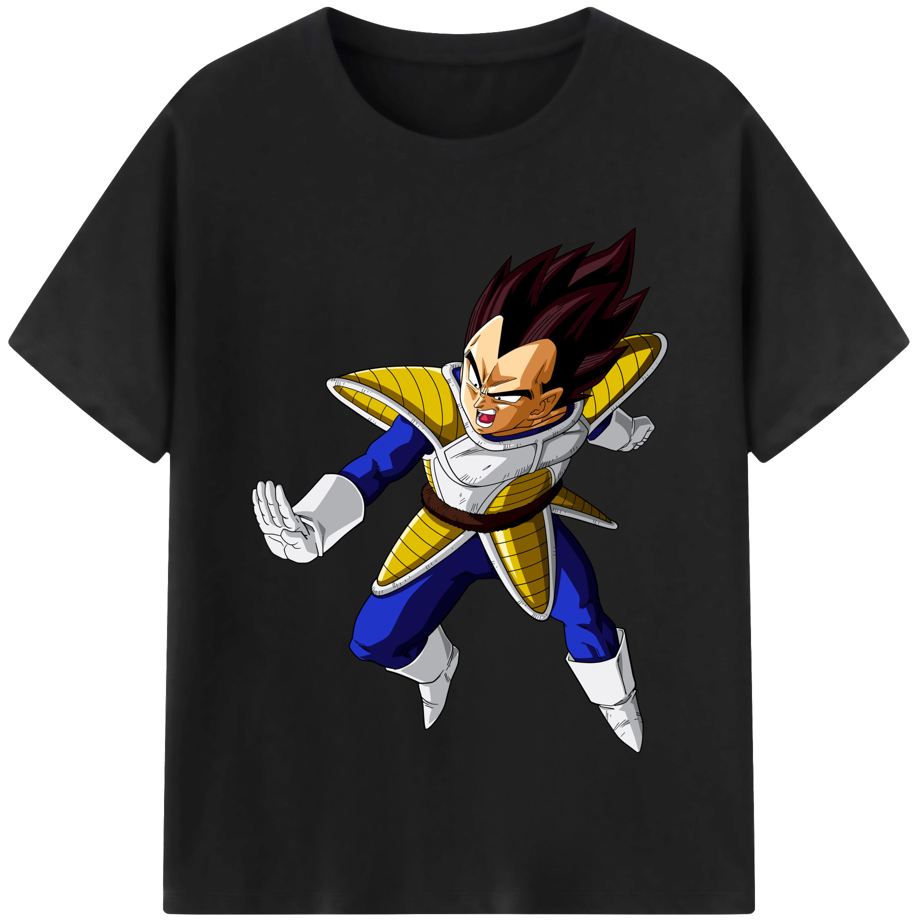 （画像用） ドラゴンボール ベジータ四世（Bejīta Yonsei）DRAGON BALL Vegeta IV レディースカジュアルプリントTシャツ（綿100％）