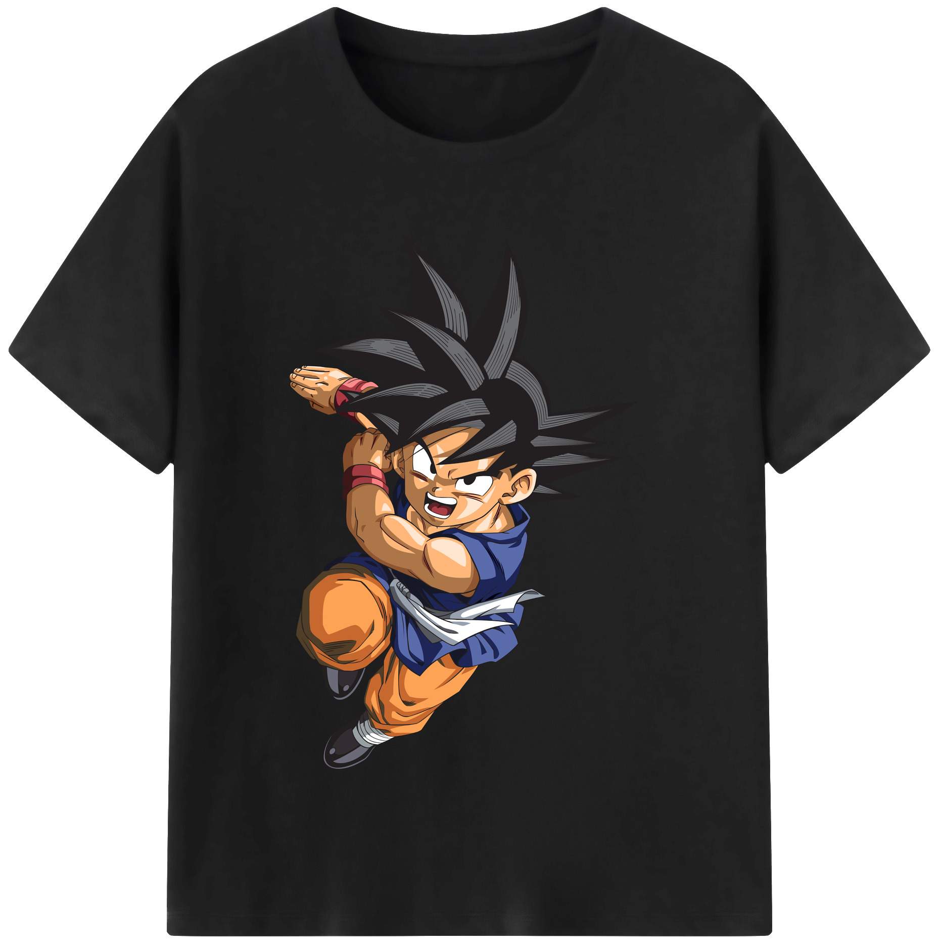 （画像用） ドラゴンボール 孫悟空（そん ごくう）Son Goku カカロット DRAGON BALL Kakarotto レディースカジュアルプリントTシャツ（綿100％）
