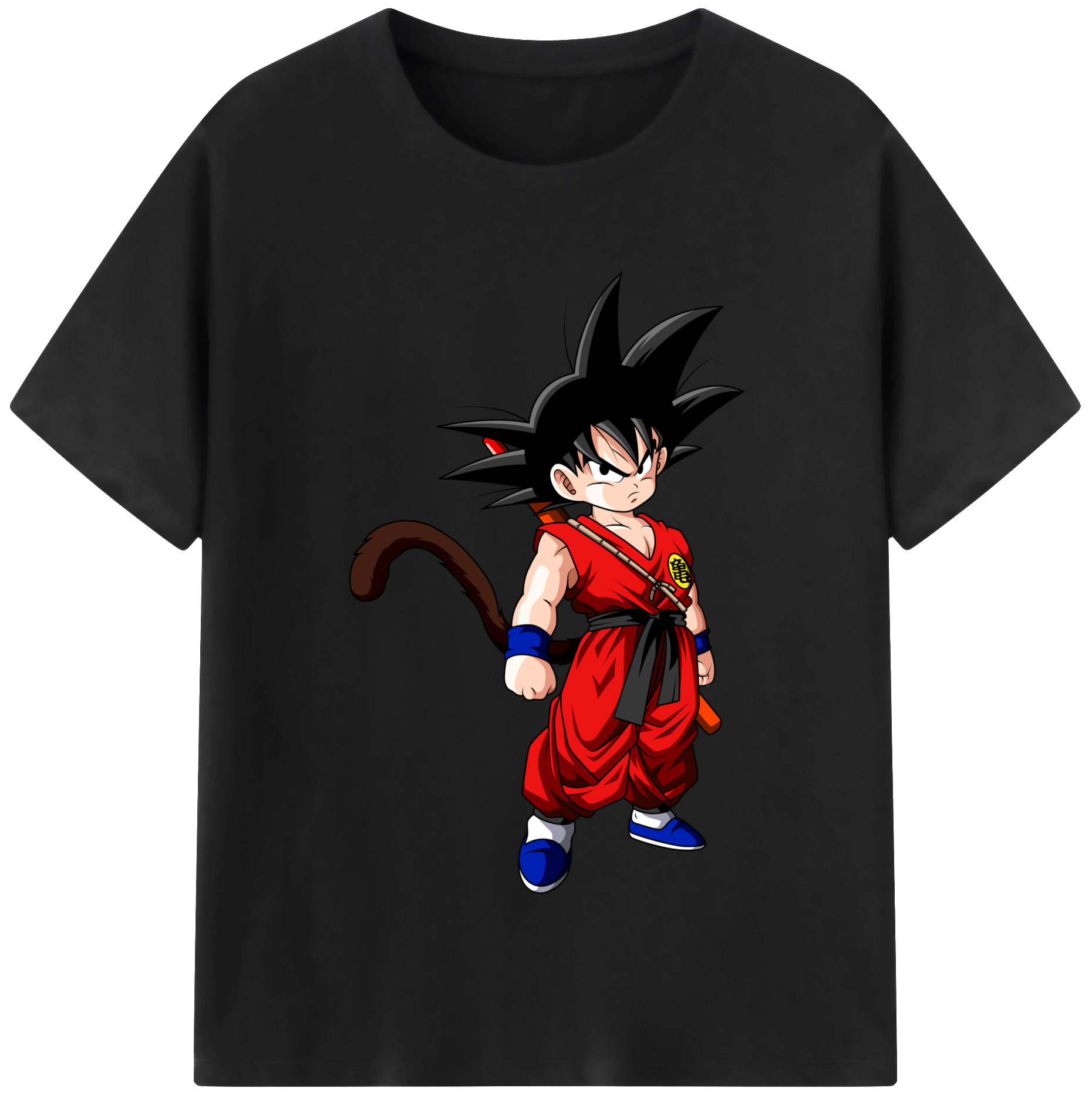 （画像用） ドラゴンボール 孫悟空（そん ごくう）Son Goku カカロット DRAGON BALL Kakarotto レディースカジュアルプリントTシャツ（綿100％）