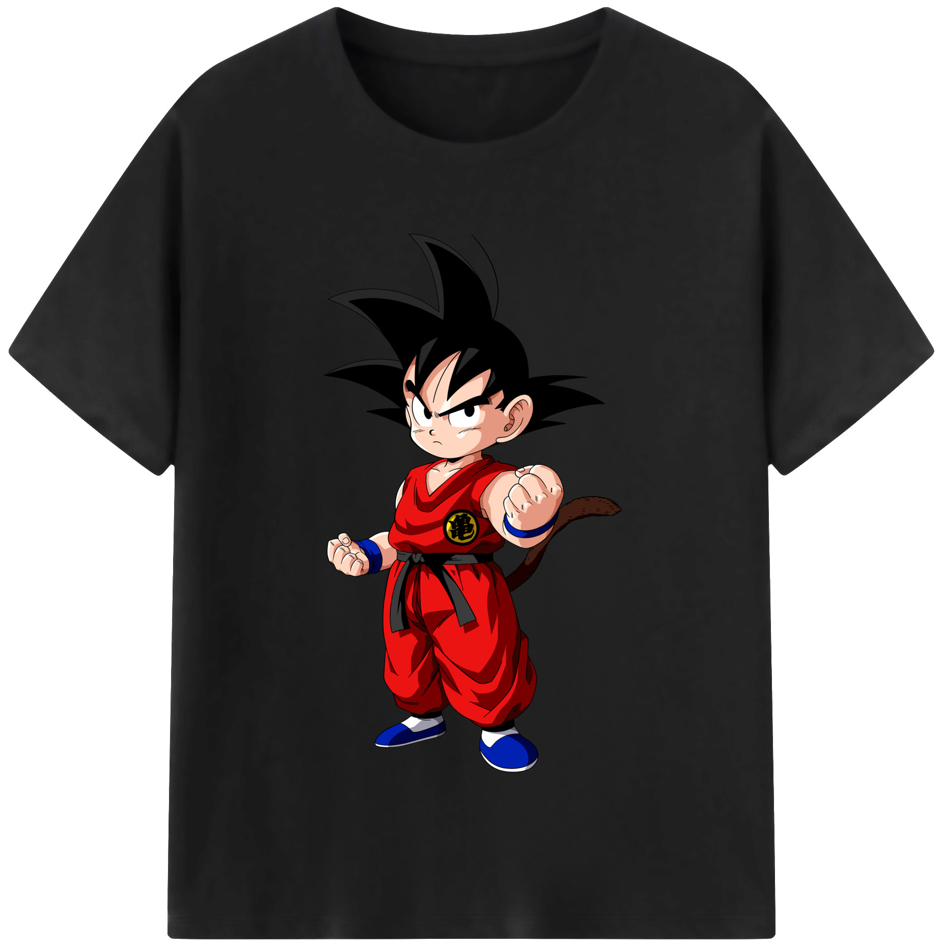 （画像用） ドラゴンボール 孫悟空（そん ごくう）Son Goku カカロット DRAGON BALL Kakarotto レディースカジュアルプリントTシャツ（綿100％）