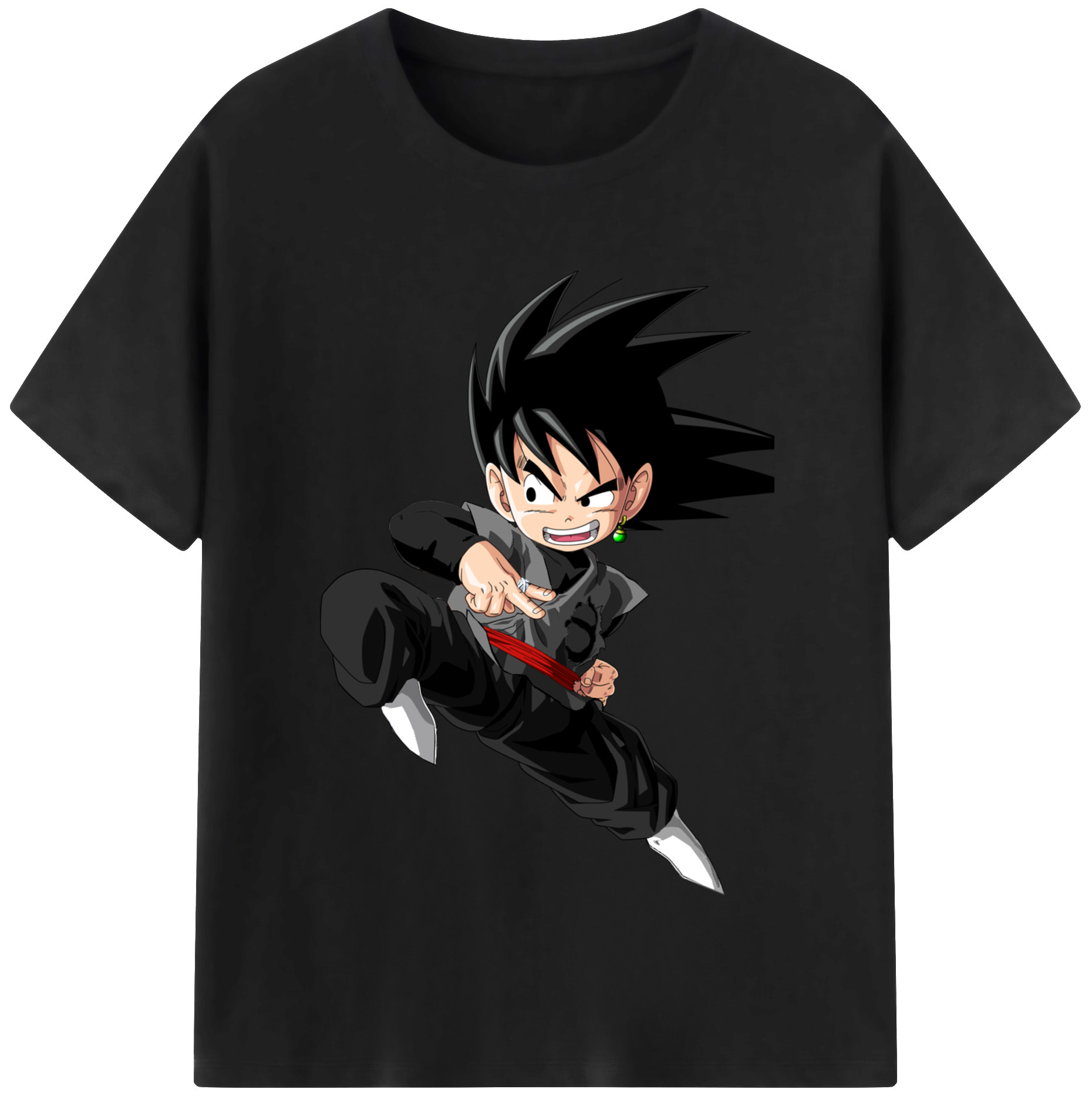 （画像用） ドラゴンボール 孫悟空（そん ごくう）Son Goku カカロット DRAGON BALL Kakarotto レディースカジュアルプリントTシャツ（綿100％）