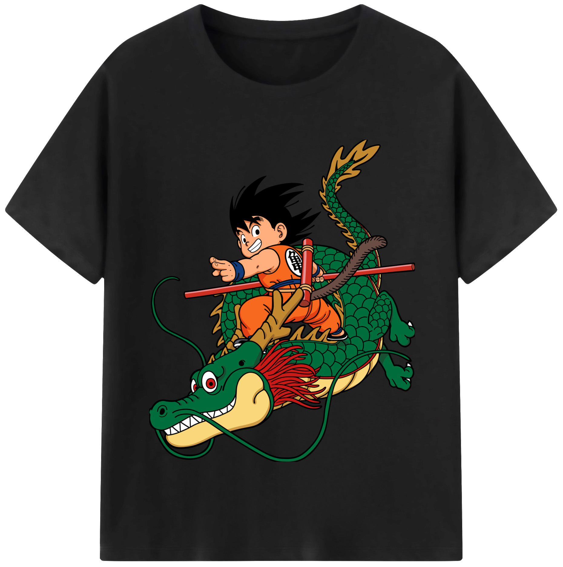 （画像用） ドラゴンボール 孫悟空（そん ごくう）Son Goku カカロット DRAGON BALL Kakarotto レディースカジュアルプリントTシャツ（綿100％）