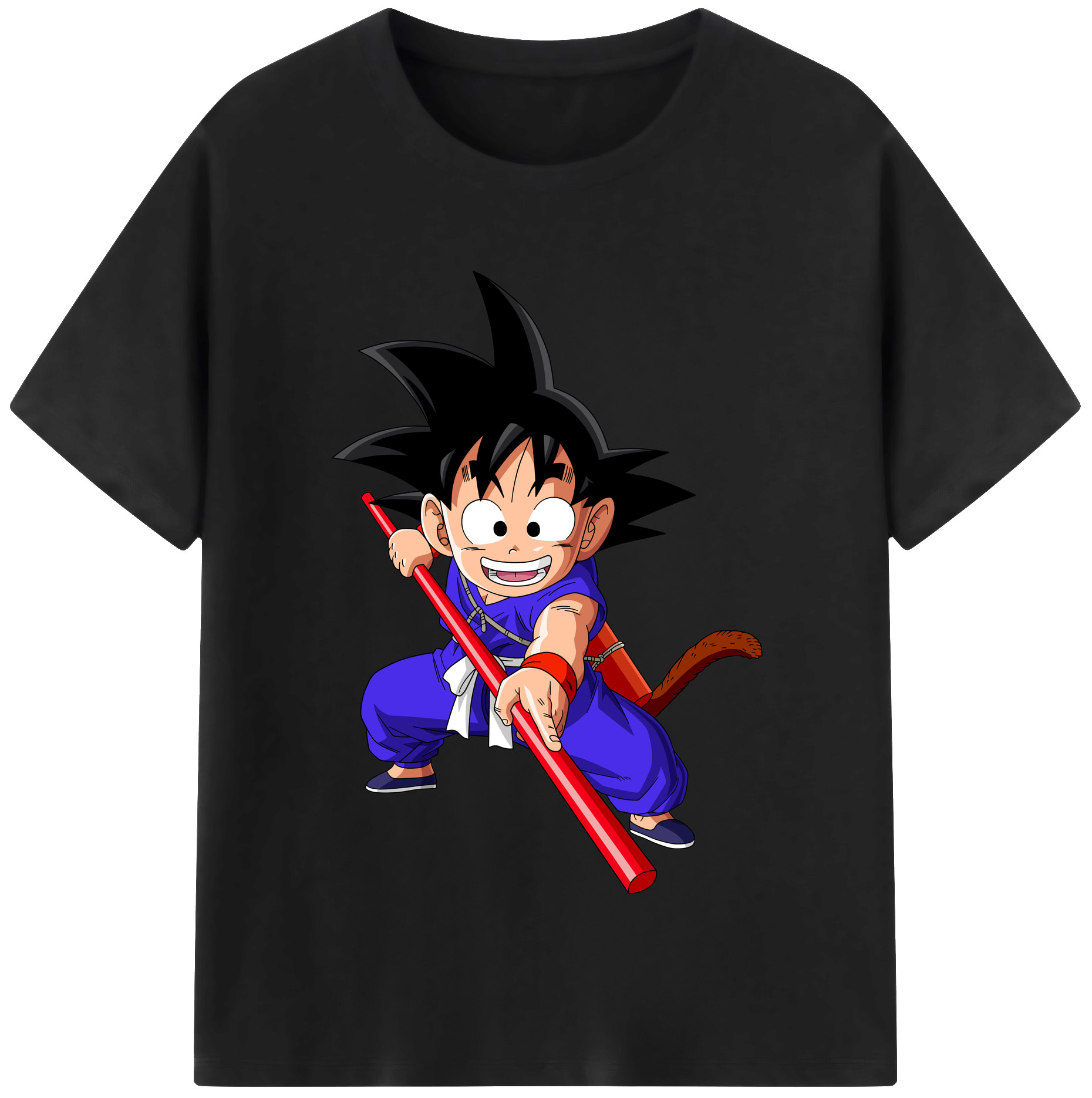 （画像用） ドラゴンボール 孫悟空（そん ごくう）Son Goku カカロット DRAGON BALL Kakarotto レディースカジュアルプリントTシャツ（綿100％）
