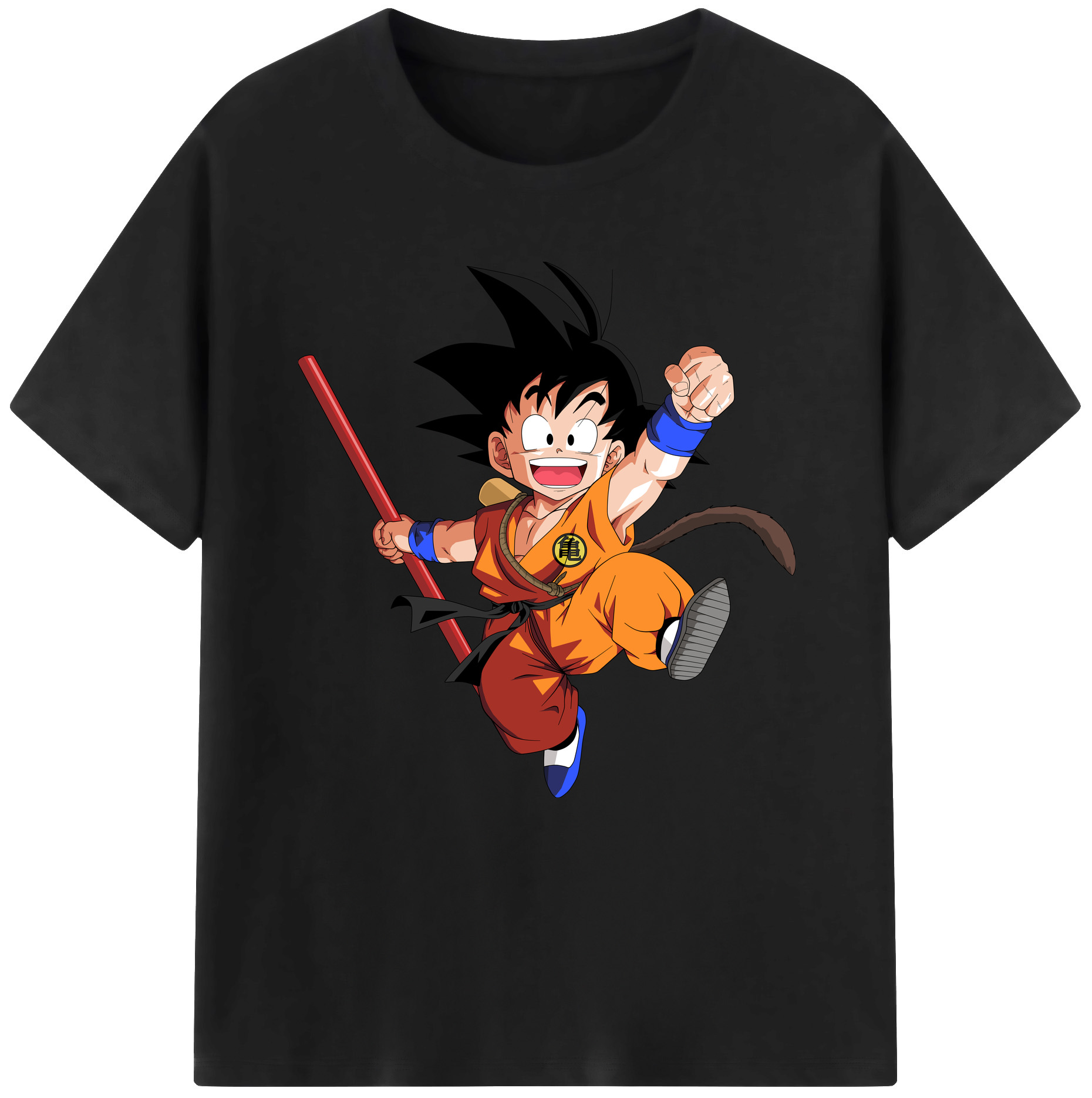 （画像用） ドラゴンボール 孫悟空（そん ごくう）Son Goku カカロット DRAGON BALL Kakarotto レディースカジュアルプリントTシャツ（綿100％）