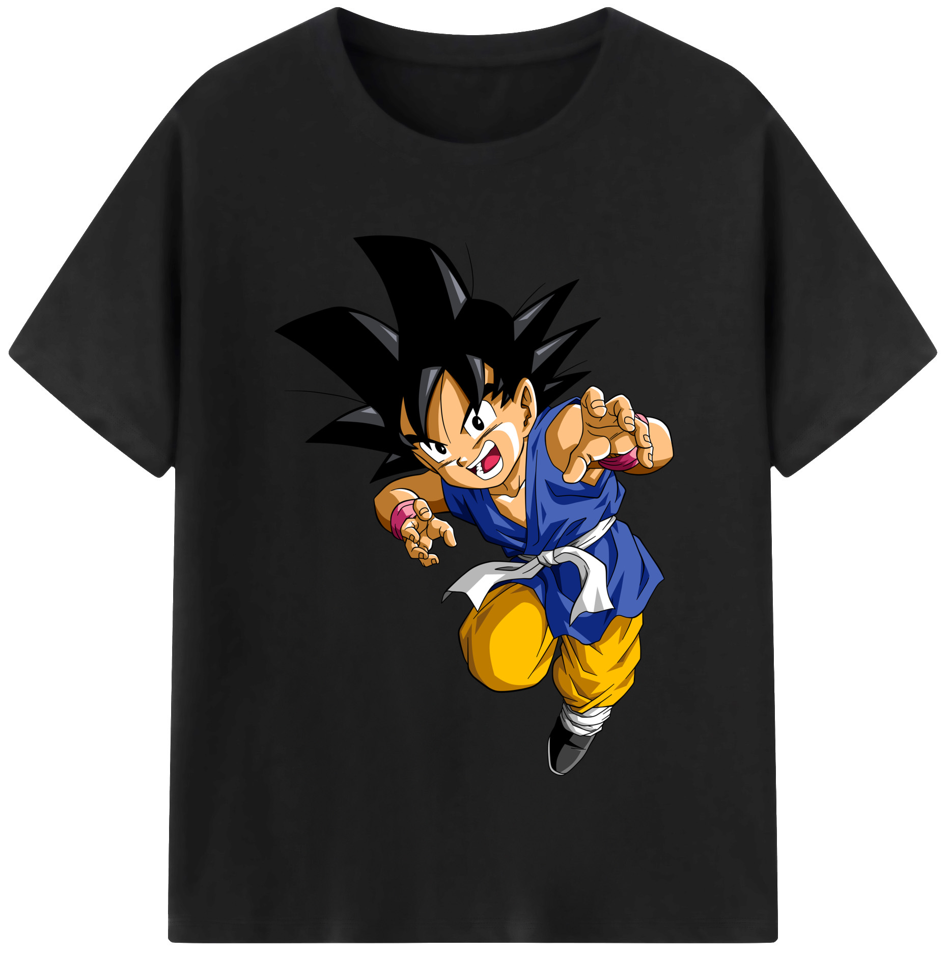 （画像用） ドラゴンボール 孫悟空（そん ごくう）Son Goku カカロット DRAGON BALL Kakarotto レディースカジュアルプリントTシャツ（綿100％）