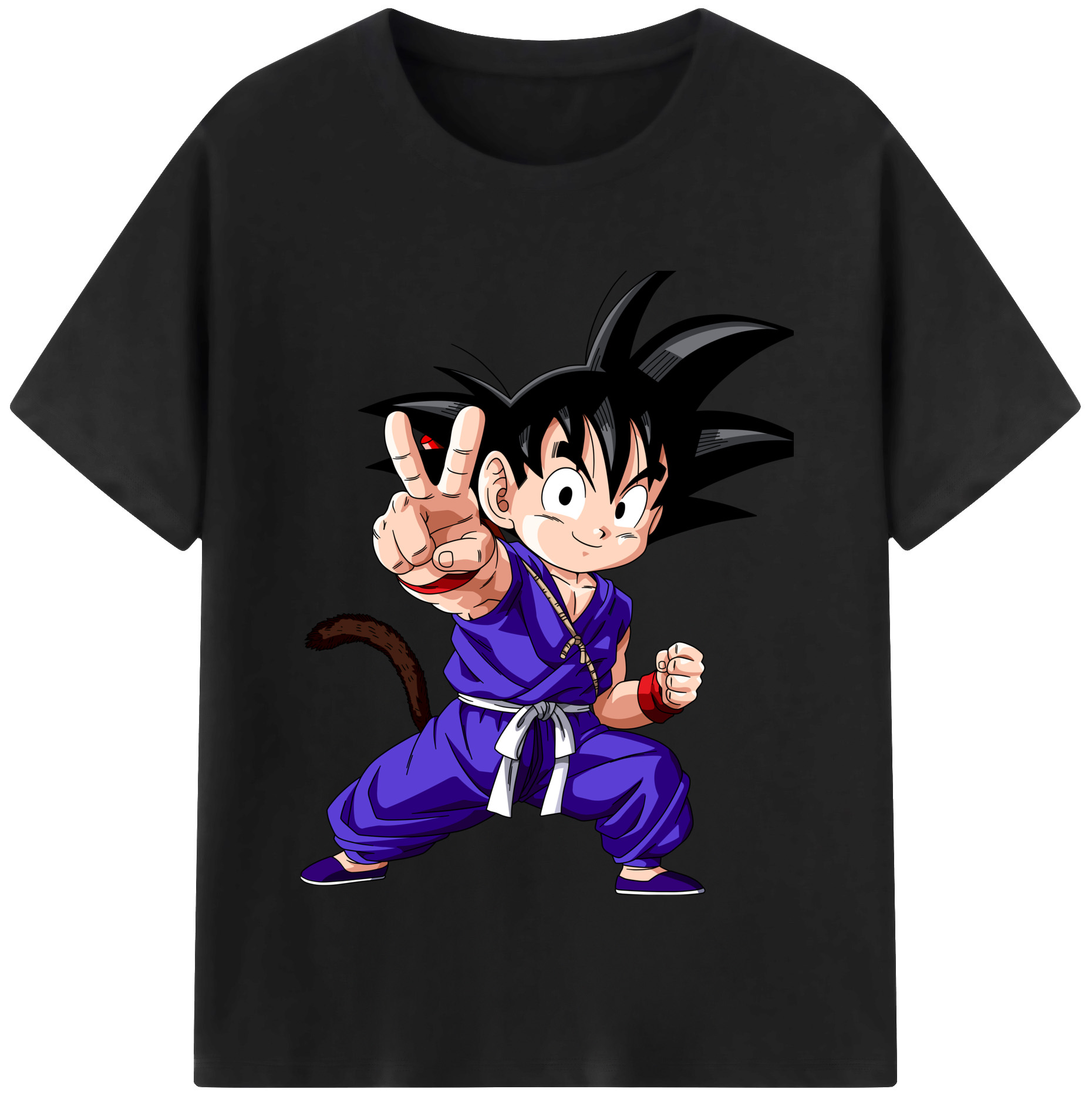 （画像用） ドラゴンボール 孫悟空（そん ごくう）Son Goku カカロット DRAGON BALL Kakarotto レディースカジュアルプリントTシャツ（綿100％）