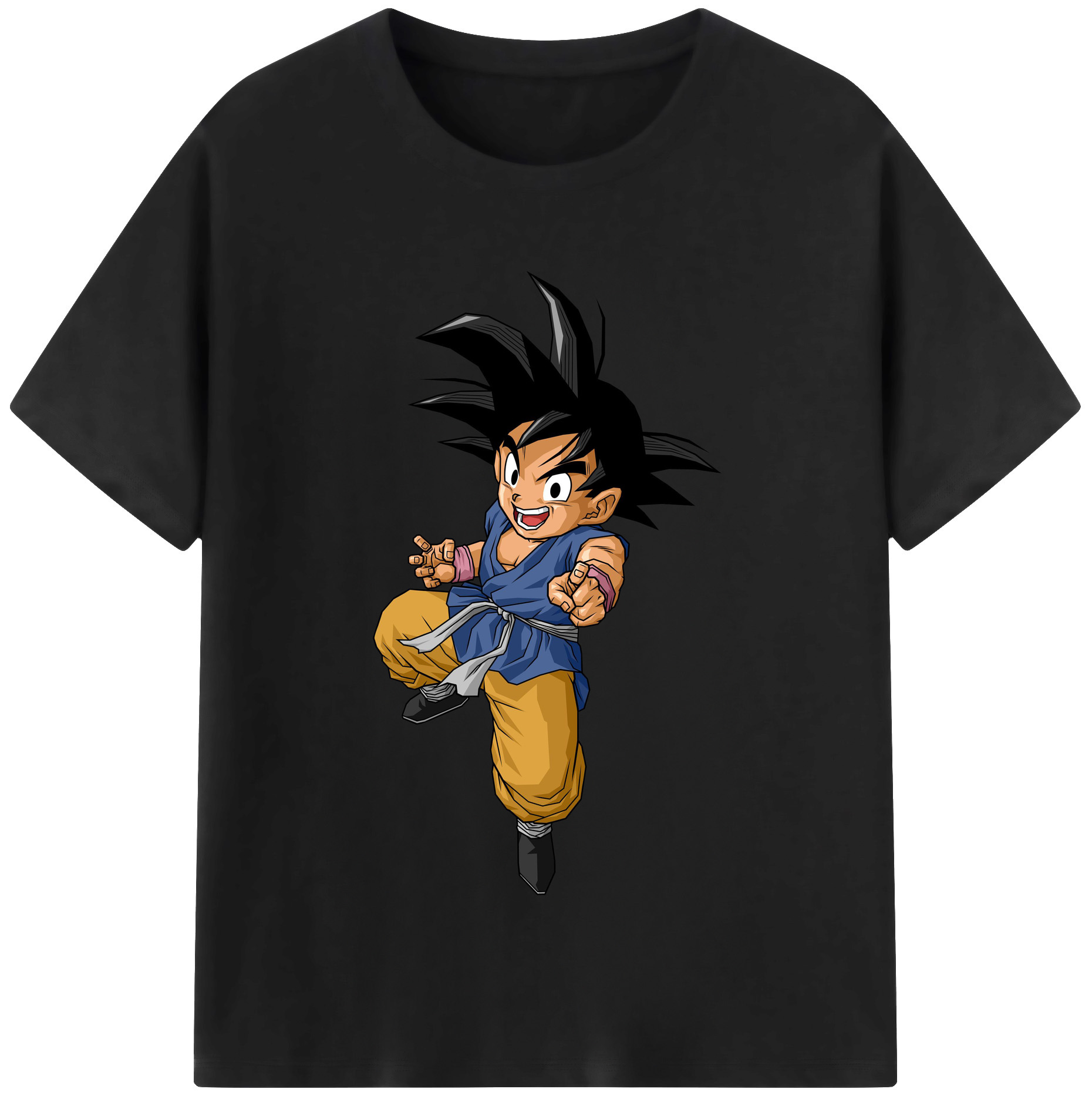 （画像用） ドラゴンボール 孫悟空（そん ごくう）Son Goku カカロット DRAGON BALL Kakarotto レディースカジュアルプリントTシャツ（綿100％）