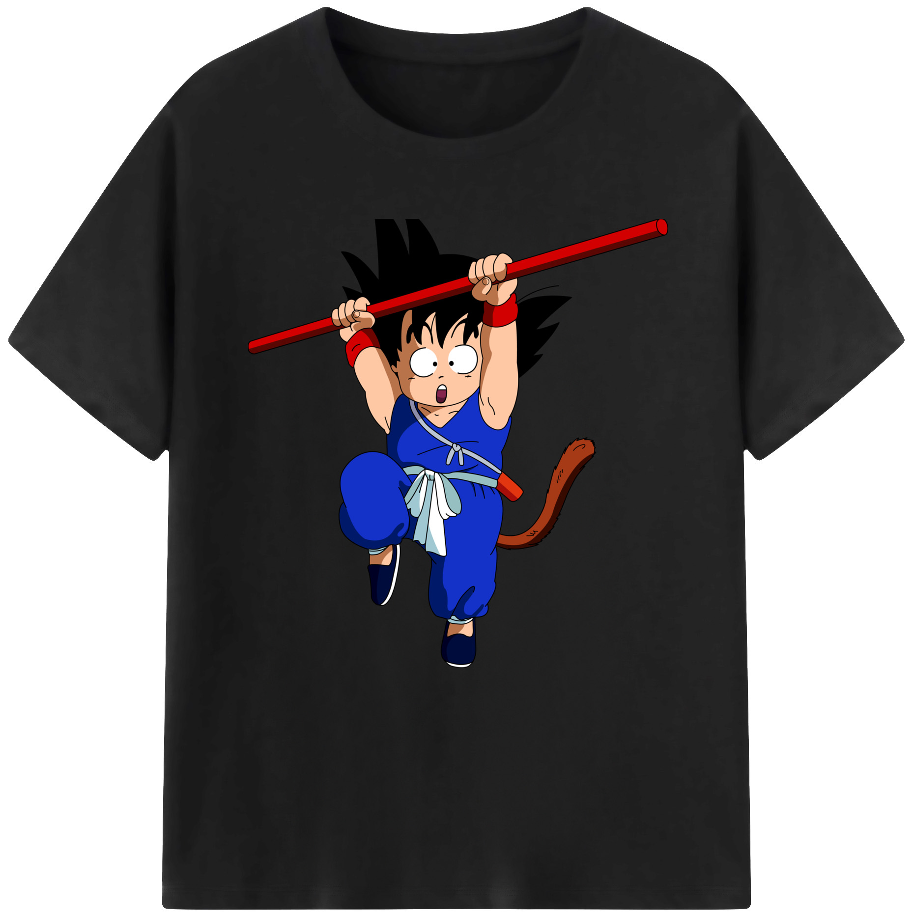 （画像用） ドラゴンボール 孫悟空（そん ごくう）Son Goku カカロット DRAGON BALL Kakarotto レディースカジュアルプリントTシャツ（綿100％）