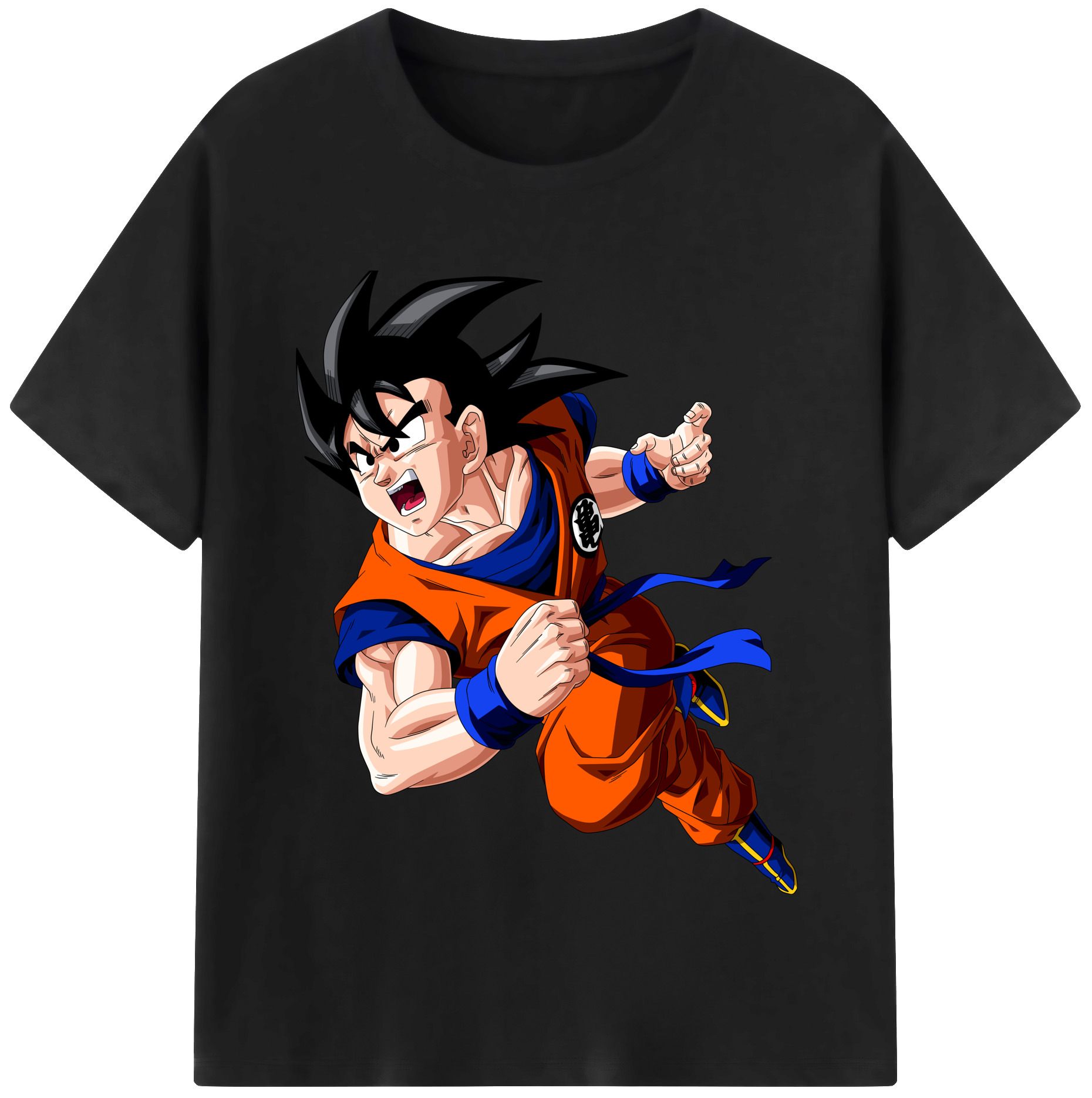 （画像用） ドラゴンボール 孫悟空（そん ごくう）Son Goku カカロット DRAGON BALL Kakarotto レディースカジュアルプリントTシャツ（綿100％）