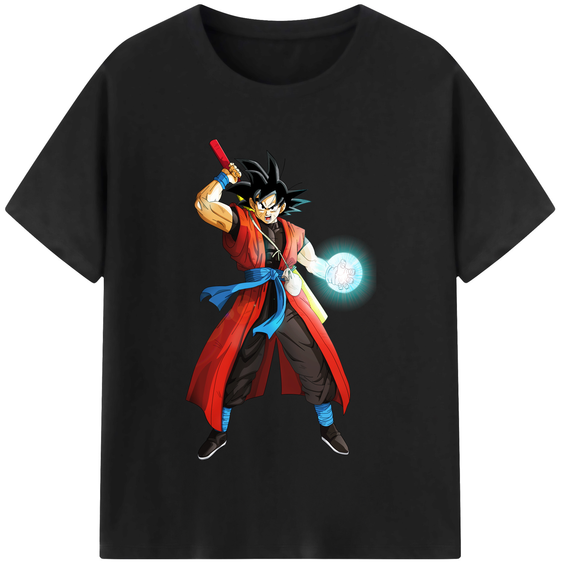 （画像用） ドラゴンボール 孫悟空（そん ごくう）Son Goku カカロット DRAGON BALL Kakarotto レディースカジュアルプリントTシャツ（綿100％）