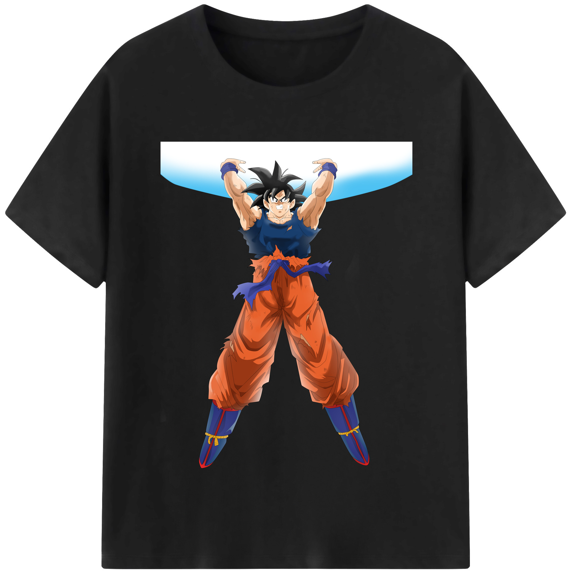 （画像用） ドラゴンボール 孫悟空（そん ごくう）Son Goku カカロット DRAGON BALL Kakarotto レディースカジュアルプリントTシャツ（綿100％）