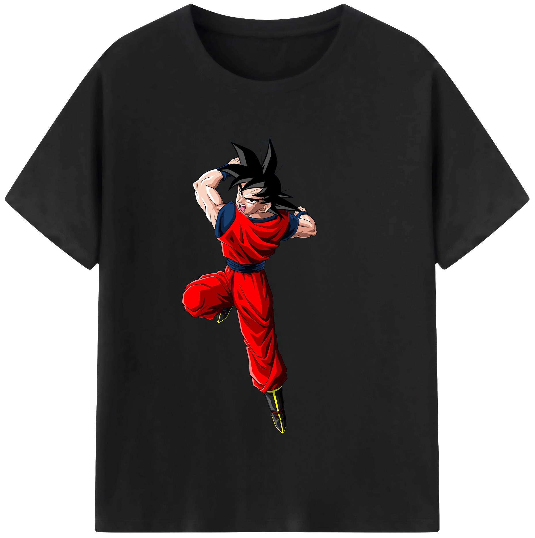 （画像用） ドラゴンボール 孫悟空（そん ごくう）Son Goku カカロット DRAGON BALL Kakarotto レディースカジュアルプリントTシャツ（綿100％）