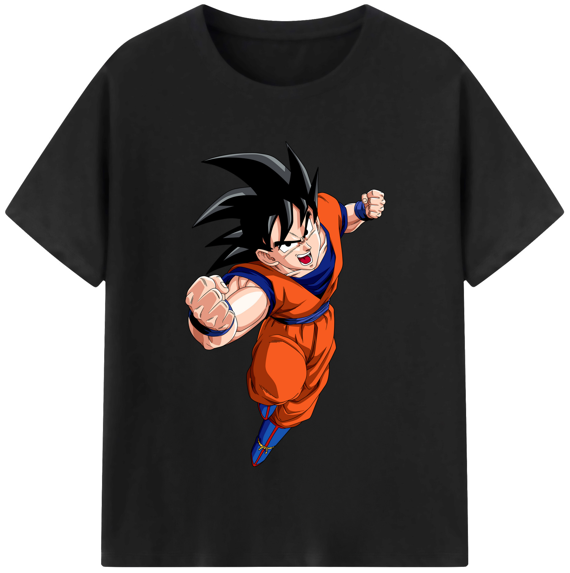 （画像用） ドラゴンボール 孫悟空（そん ごくう）Son Goku カカロット DRAGON BALL Kakarotto レディースカジュアルプリントTシャツ（綿100％）