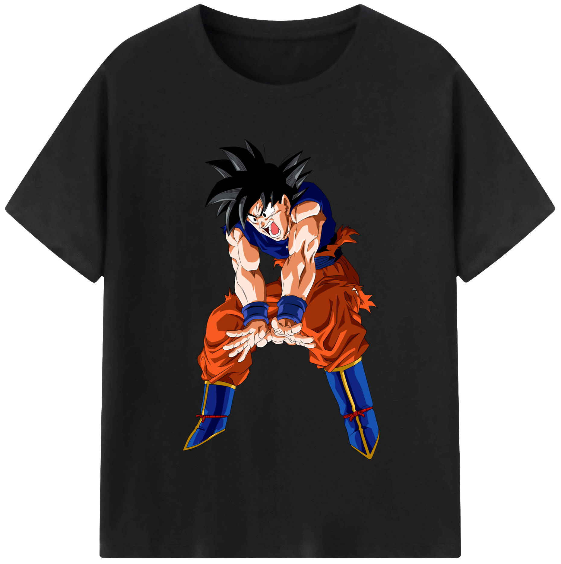 （画像用） ドラゴンボール 孫悟空（そん ごくう）Son Goku カカロット DRAGON BALL Kakarotto レディースカジュアルプリントTシャツ（綿100％）