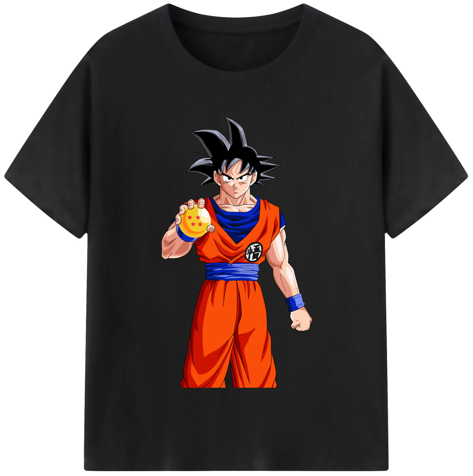 （画像用） ドラゴンボール 孫悟空（そん ごくう）Son Goku カカロット DRAGON BALL Kakarotto レディースカジュアルプリントTシャツ（綿100％）