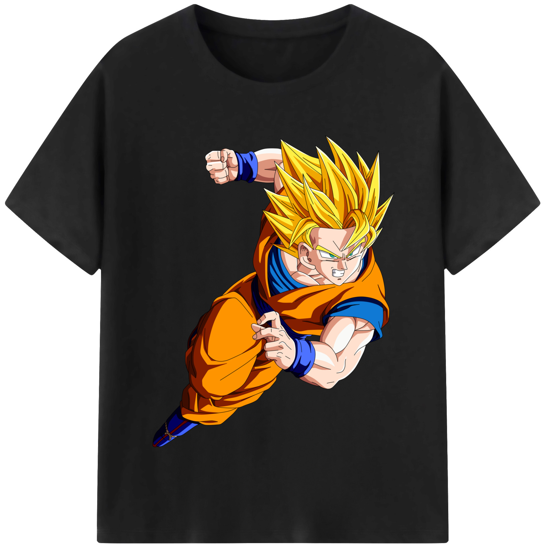 （画像用） ドラゴンボール 孫悟空（そん ごくう）Son Goku カカロット DRAGON BALL Kakarotto レディースカジュアルプリントTシャツ（綿100％）