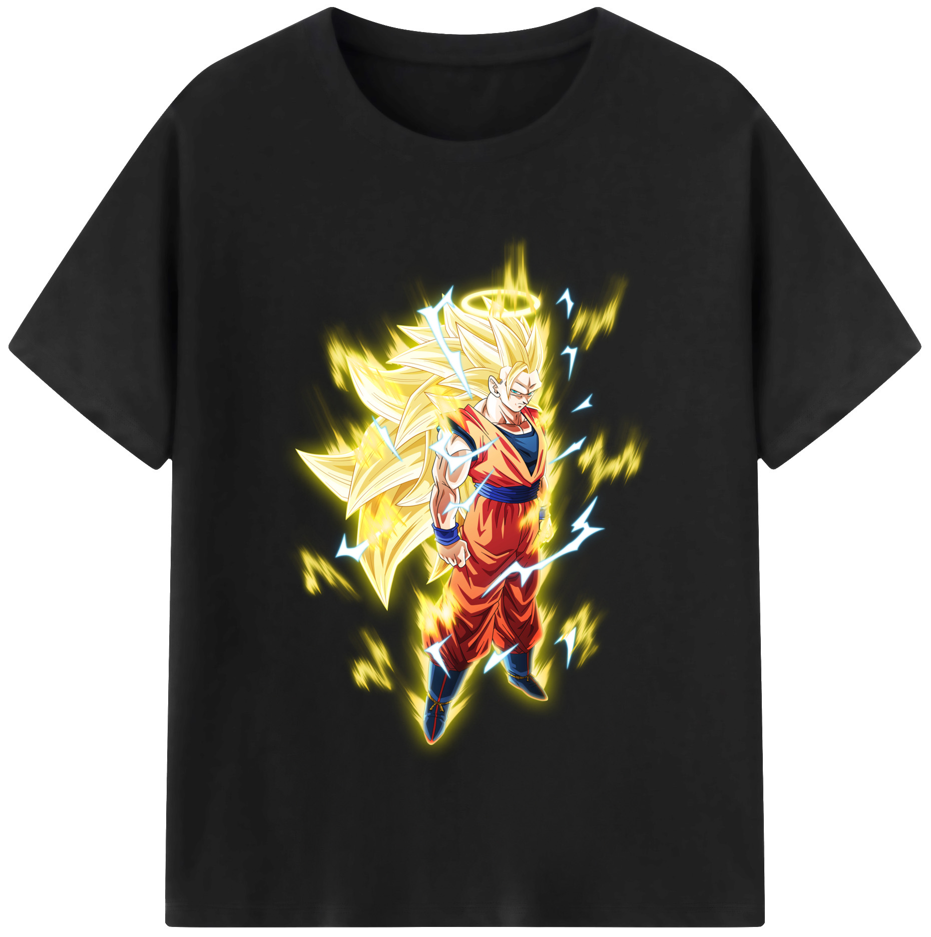 （画像用） ドラゴンボール 孫悟空（そん ごくう）Son Goku カカロット DRAGON BALL Kakarotto レディースカジュアルプリントTシャツ（綿100％）
