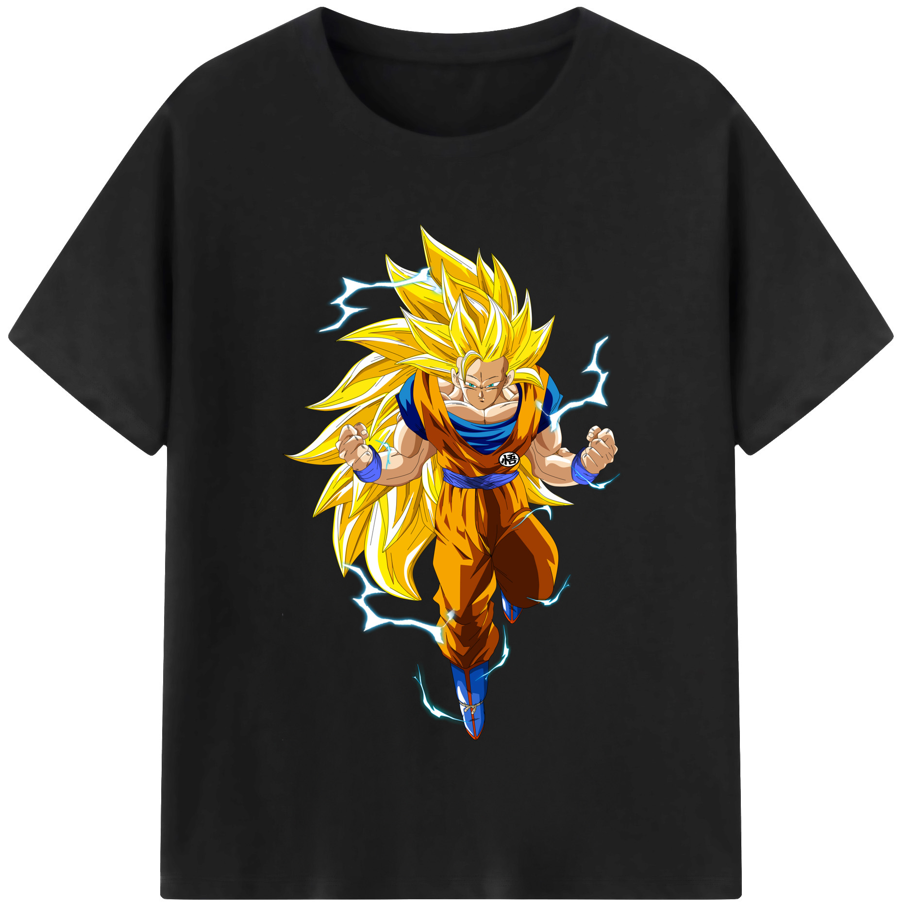 （画像用） ドラゴンボール 孫悟空（そん ごくう）Son Goku カカロット DRAGON BALL Kakarotto レディースカジュアルプリントTシャツ（綿100％）