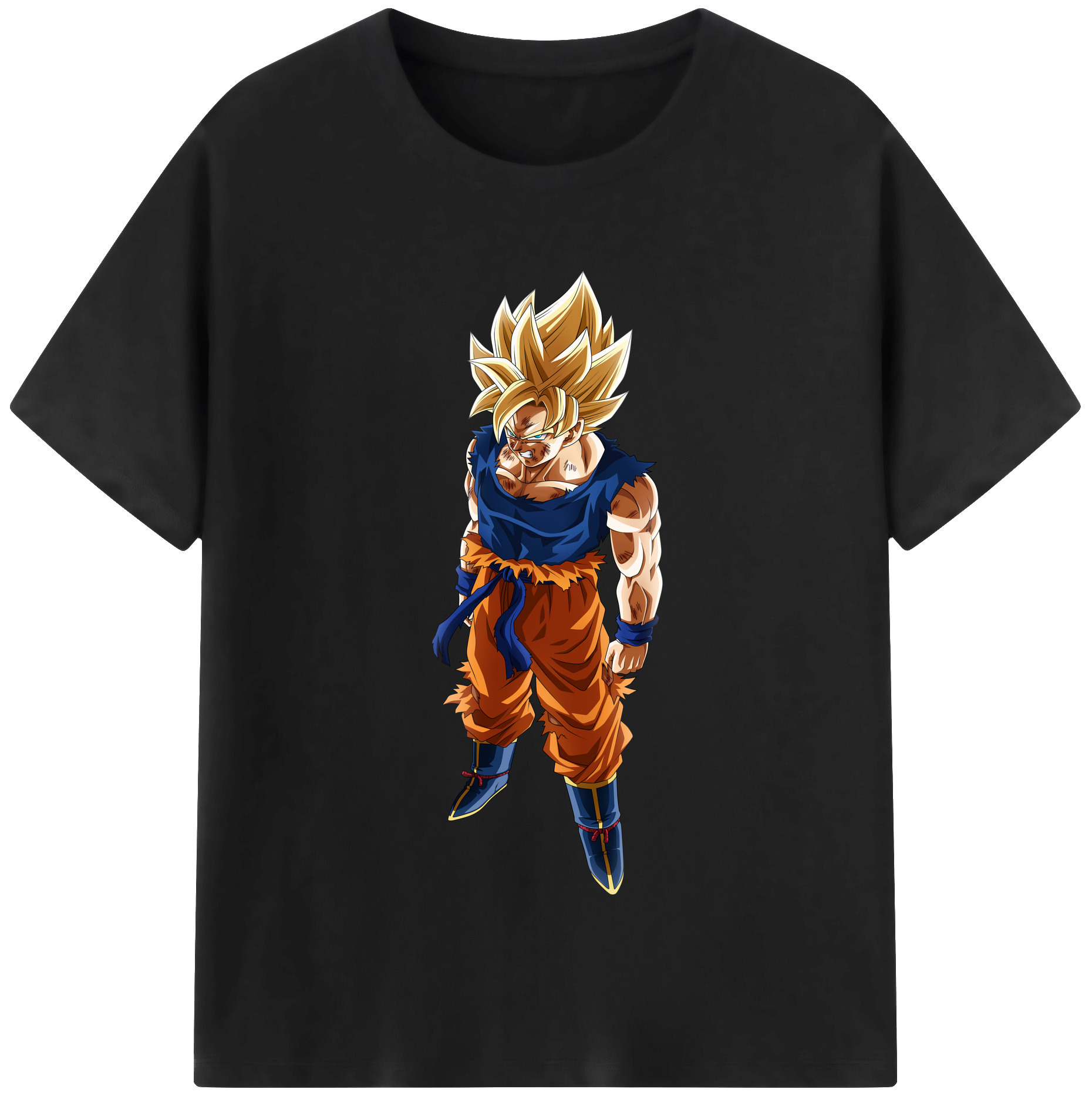 （画像用） ドラゴンボール 孫悟空（そん ごくう）Son Goku カカロット DRAGON BALL Kakarotto レディースカジュアルプリントTシャツ（綿100％）