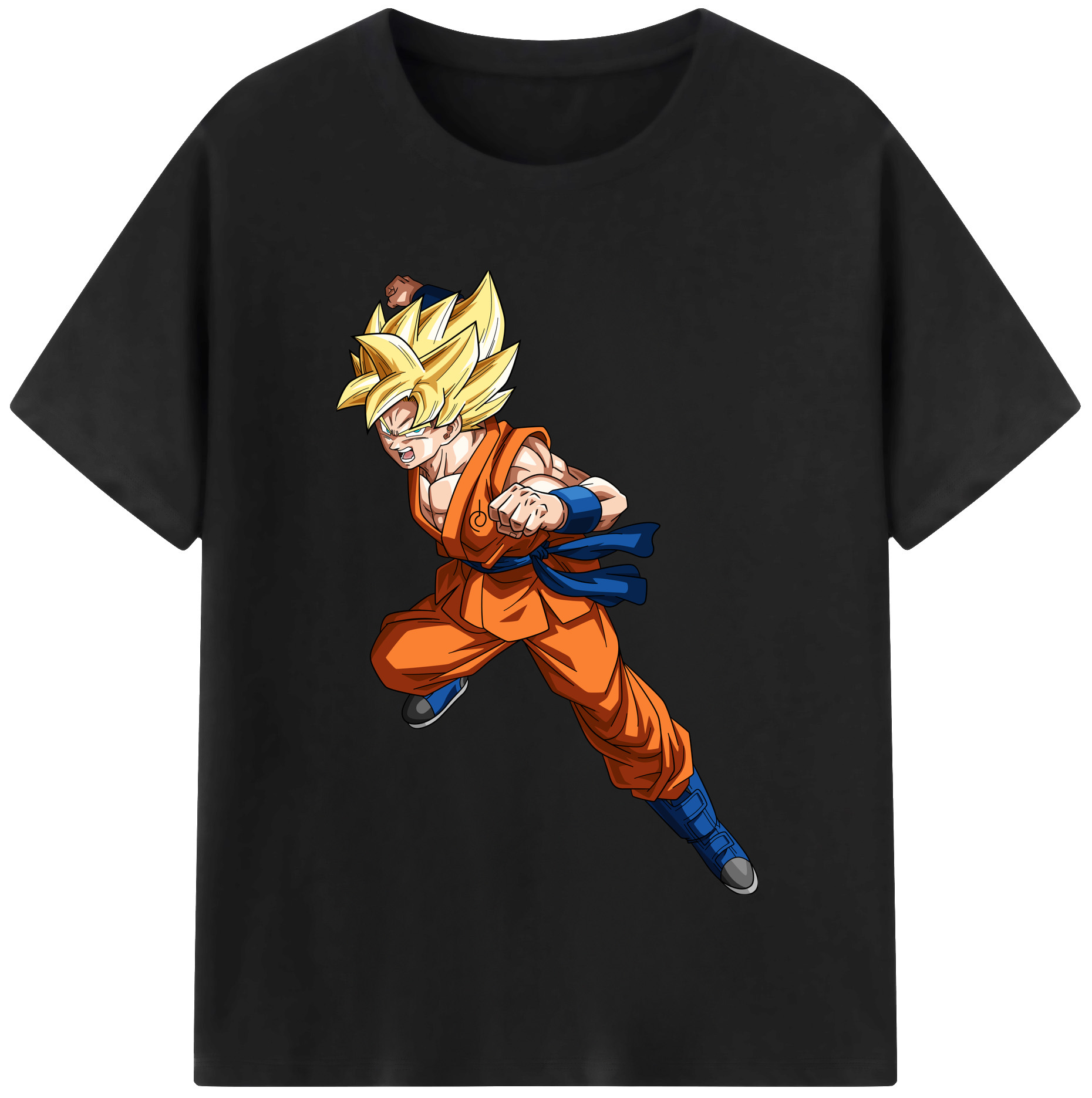 （画像用） ドラゴンボール 孫悟空（そん ごくう）Son Goku カカロット DRAGON BALL Kakarotto レディースカジュアルプリントTシャツ（綿100％）