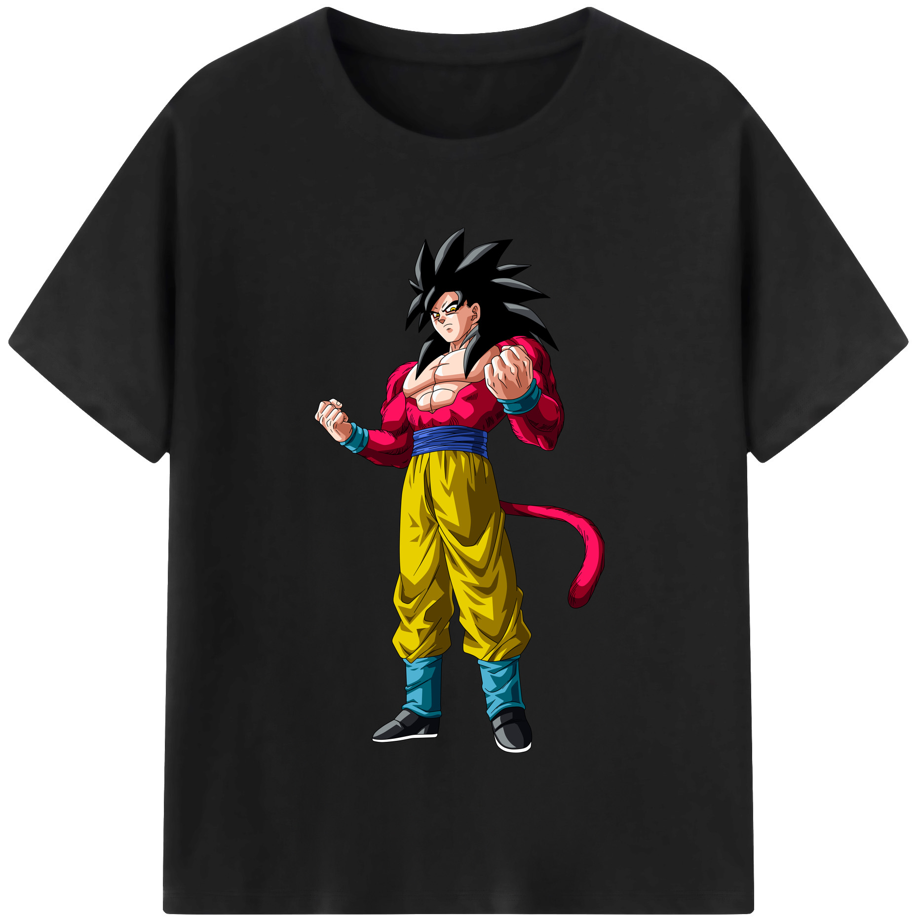 （画像用） ドラゴンボール 孫悟空（そん ごくう）Son Goku カカロット DRAGON BALL Kakarotto レディースカジュアルプリントTシャツ（綿100％）