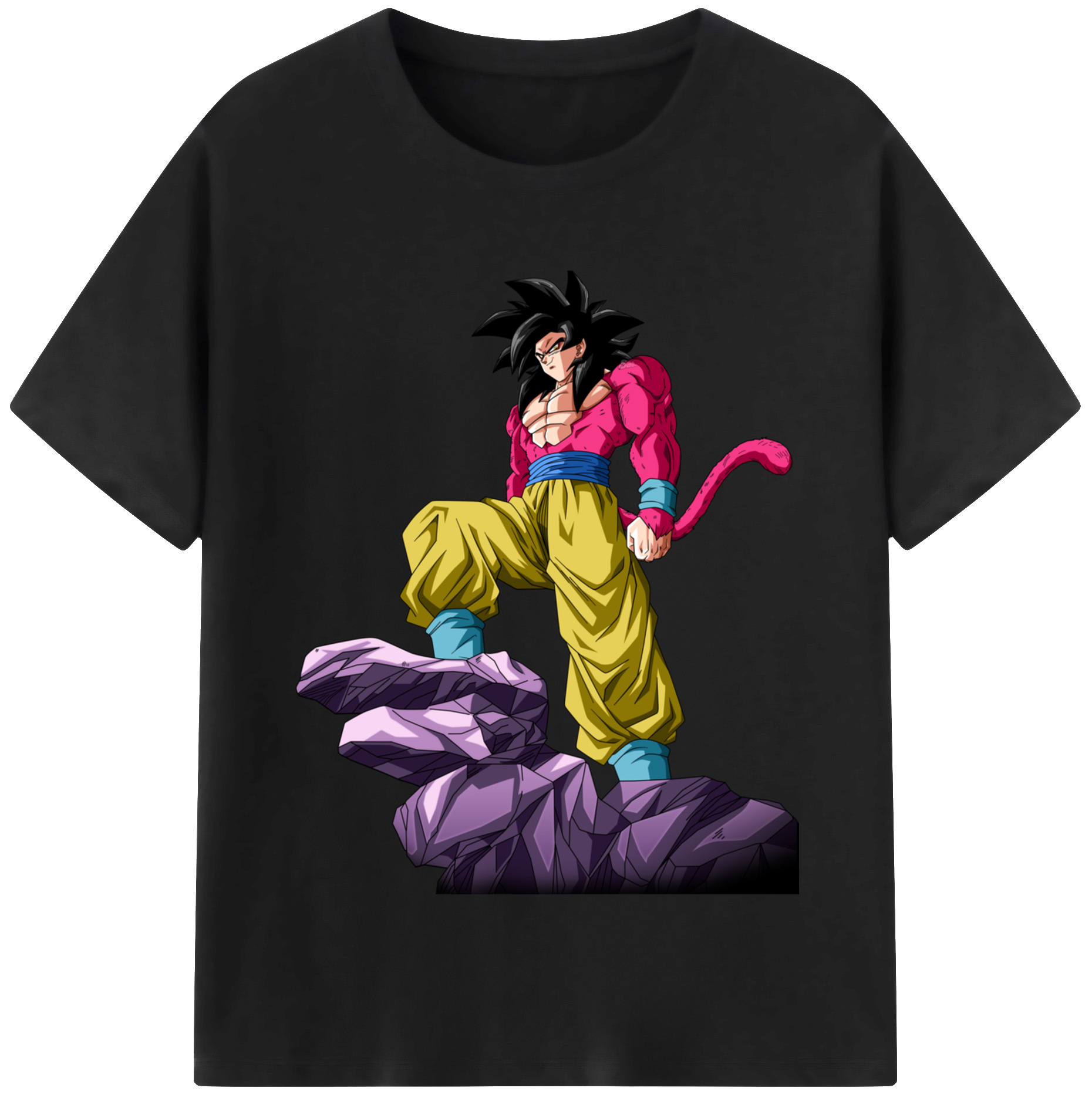 （画像用） ドラゴンボール 孫悟空（そん ごくう）Son Goku カカロット DRAGON BALL Kakarotto レディースカジュアルプリントTシャツ（綿100％）