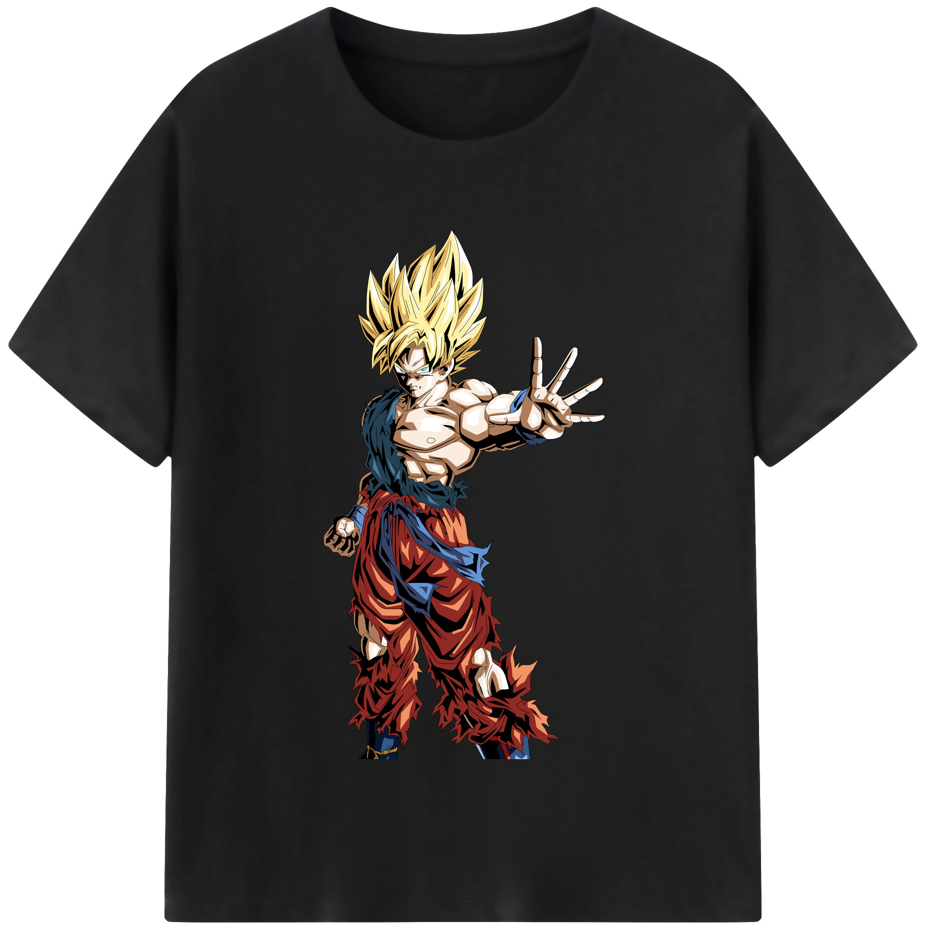 （画像用） ドラゴンボール 孫悟空（そん ごくう）Son Goku カカロット DRAGON BALL Kakarotto レディースカジュアルプリントTシャツ（綿100％）