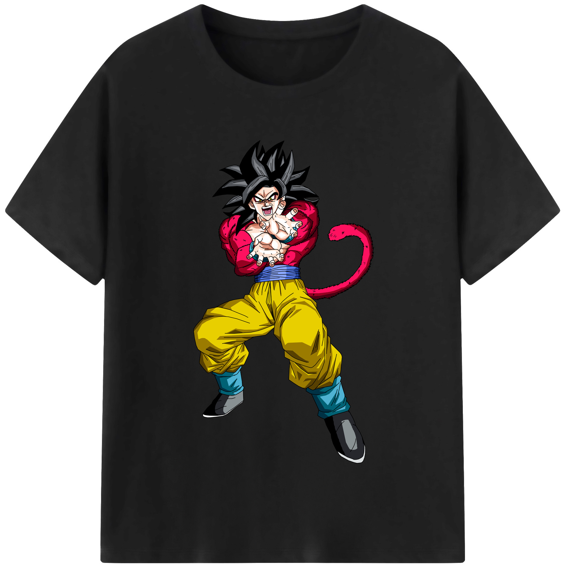 （画像用） ドラゴンボール 孫悟空（そん ごくう）Son Goku カカロット DRAGON BALL Kakarotto レディースカジュアルプリントTシャツ（綿100％）