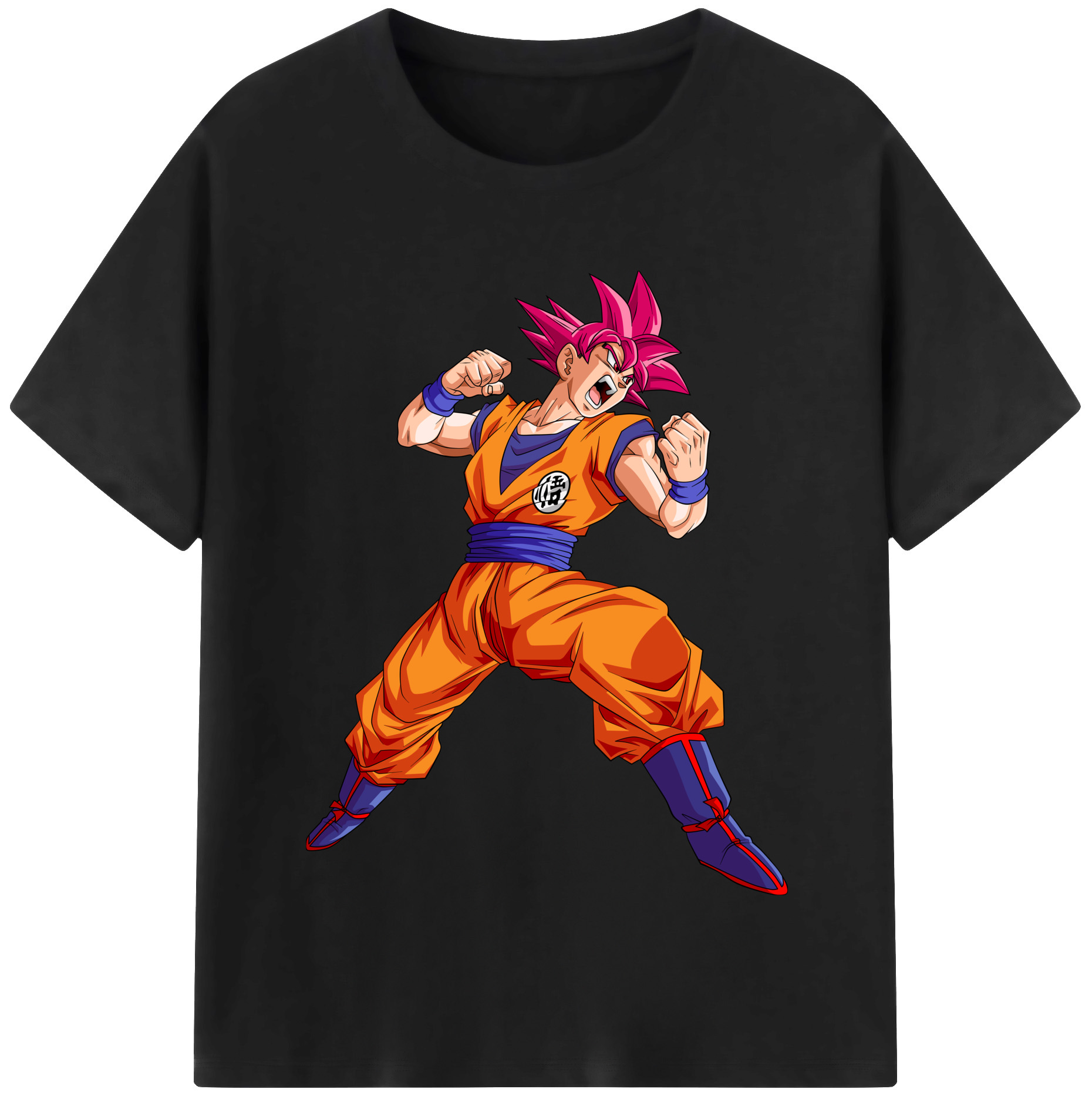 （画像用） ドラゴンボール 孫悟空（そん ごくう）Son Goku カカロット DRAGON BALL Kakarotto レディースカジュアルプリントTシャツ（綿100％）