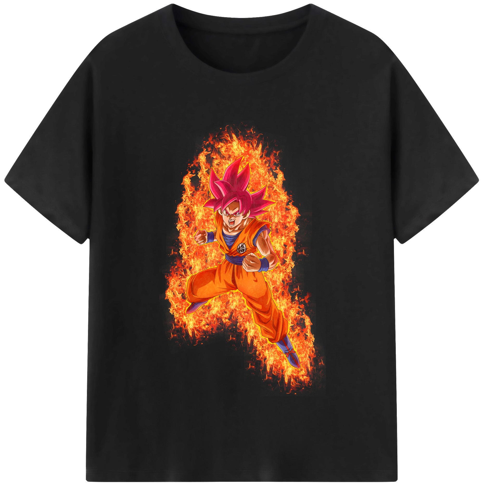 （画像用） ドラゴンボール 孫悟空（そん ごくう）Son Goku カカロット DRAGON BALL Kakarotto レディースカジュアルプリントTシャツ（綿100％）