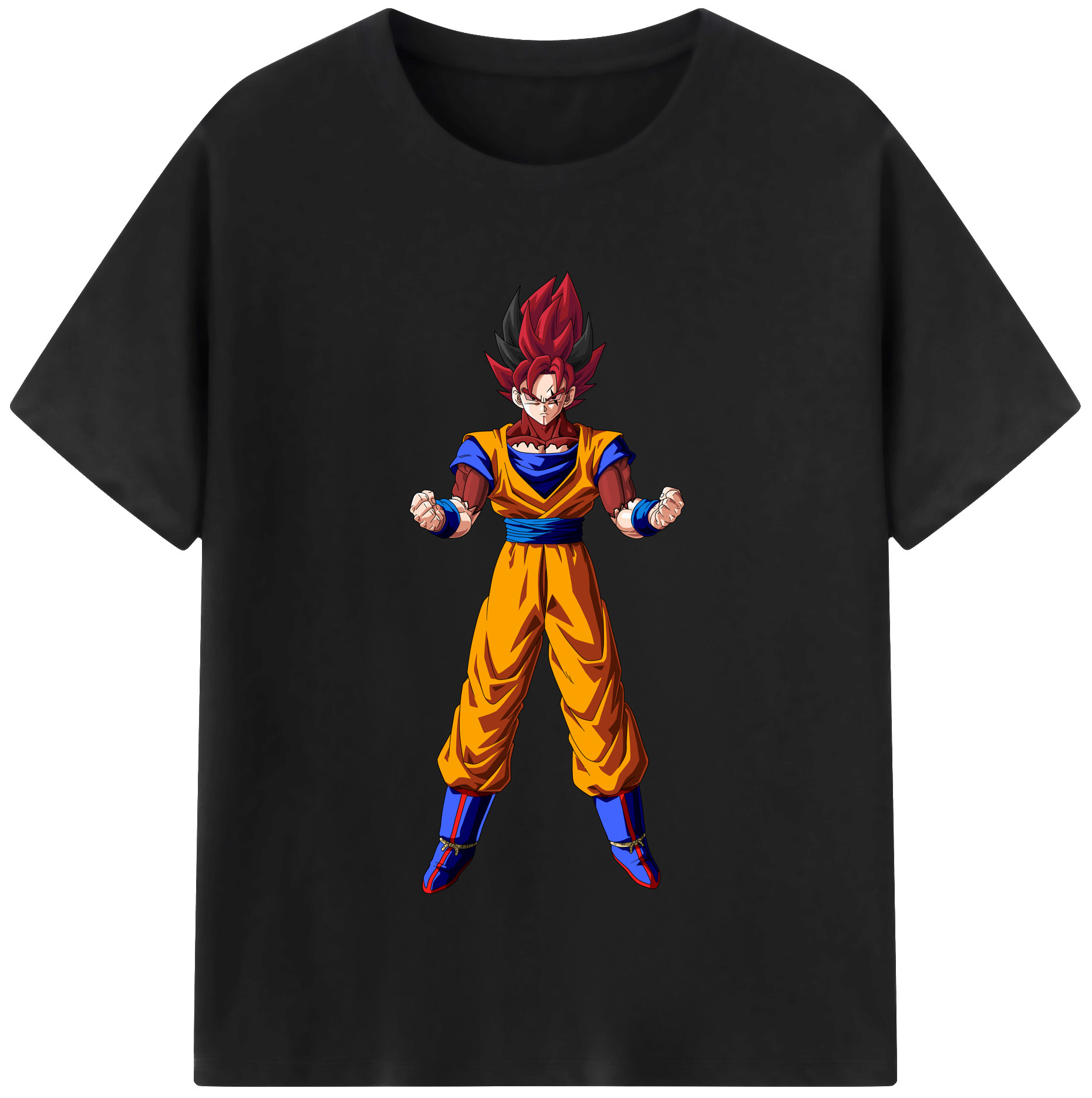 （画像用） ドラゴンボール 孫悟空（そん ごくう）Son Goku カカロット DRAGON BALL Kakarotto レディースカジュアルプリントTシャツ（綿100％）
